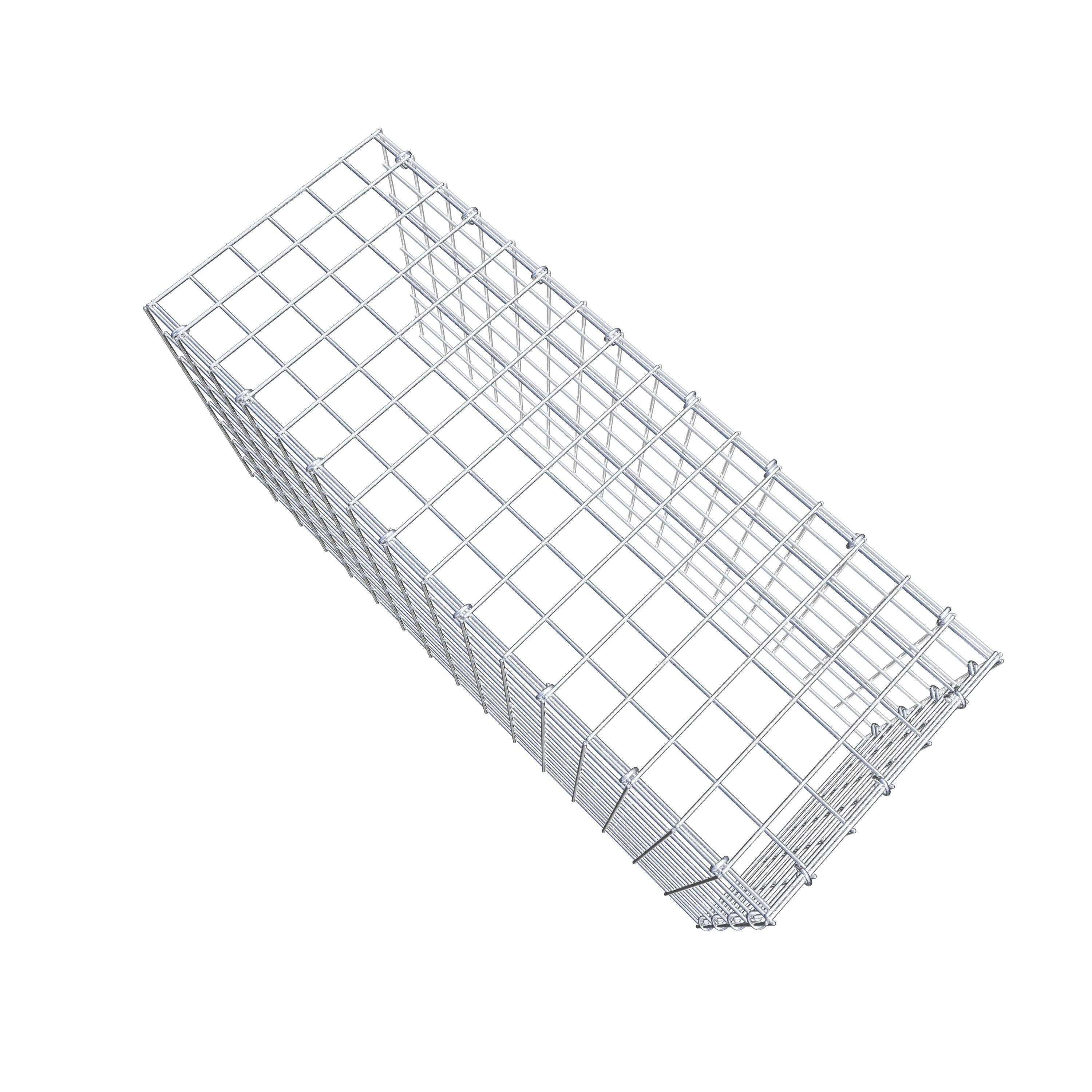 Fourche rapportée type 4 80 cm x 40 cm x 30 cm (L x H x P), mailles 5 cm x 5 cm, anneau C