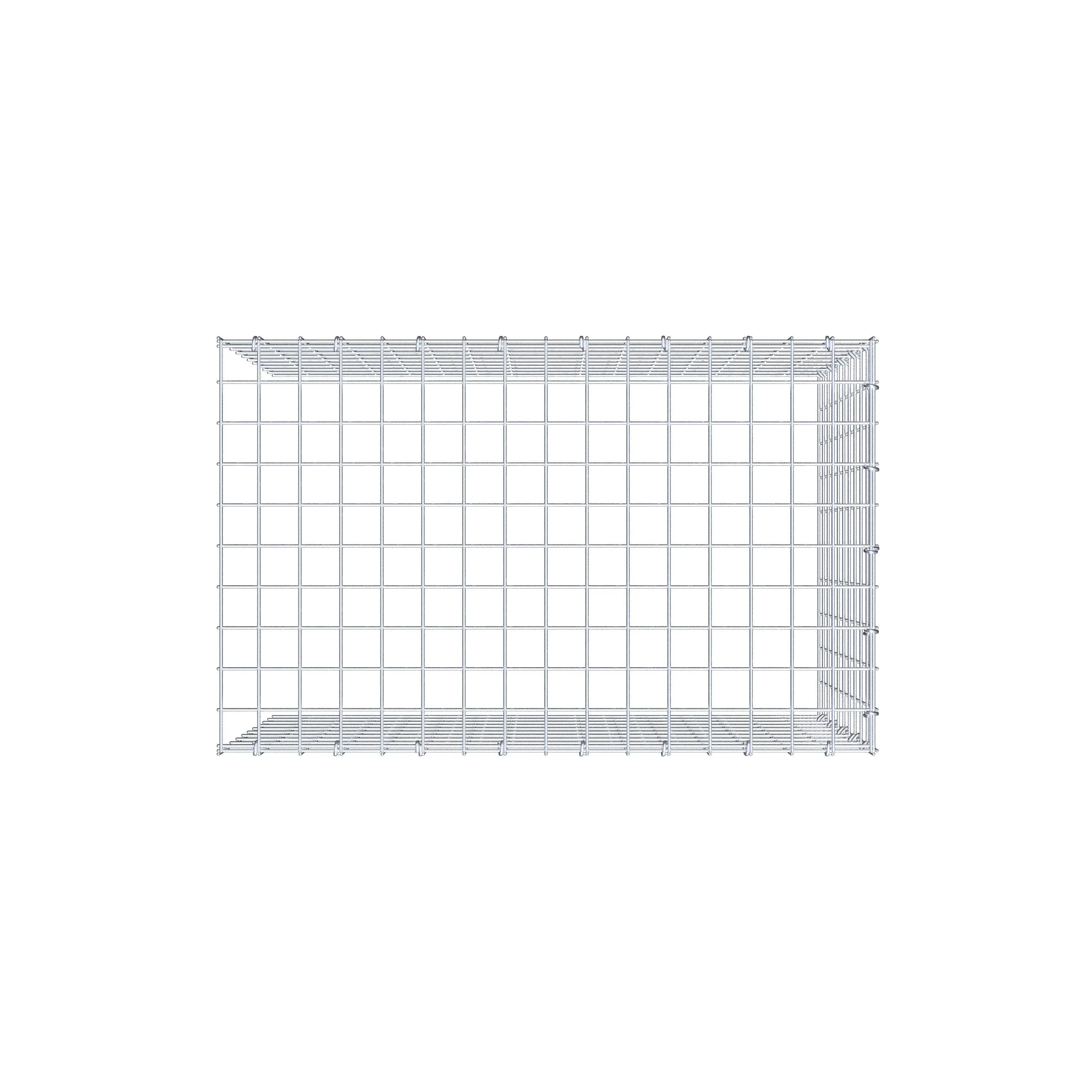 Fourche rapportée type 4 80 cm x 50 cm x 50 cm (L x H x P), mailles 5 cm x 5 cm, anneau C