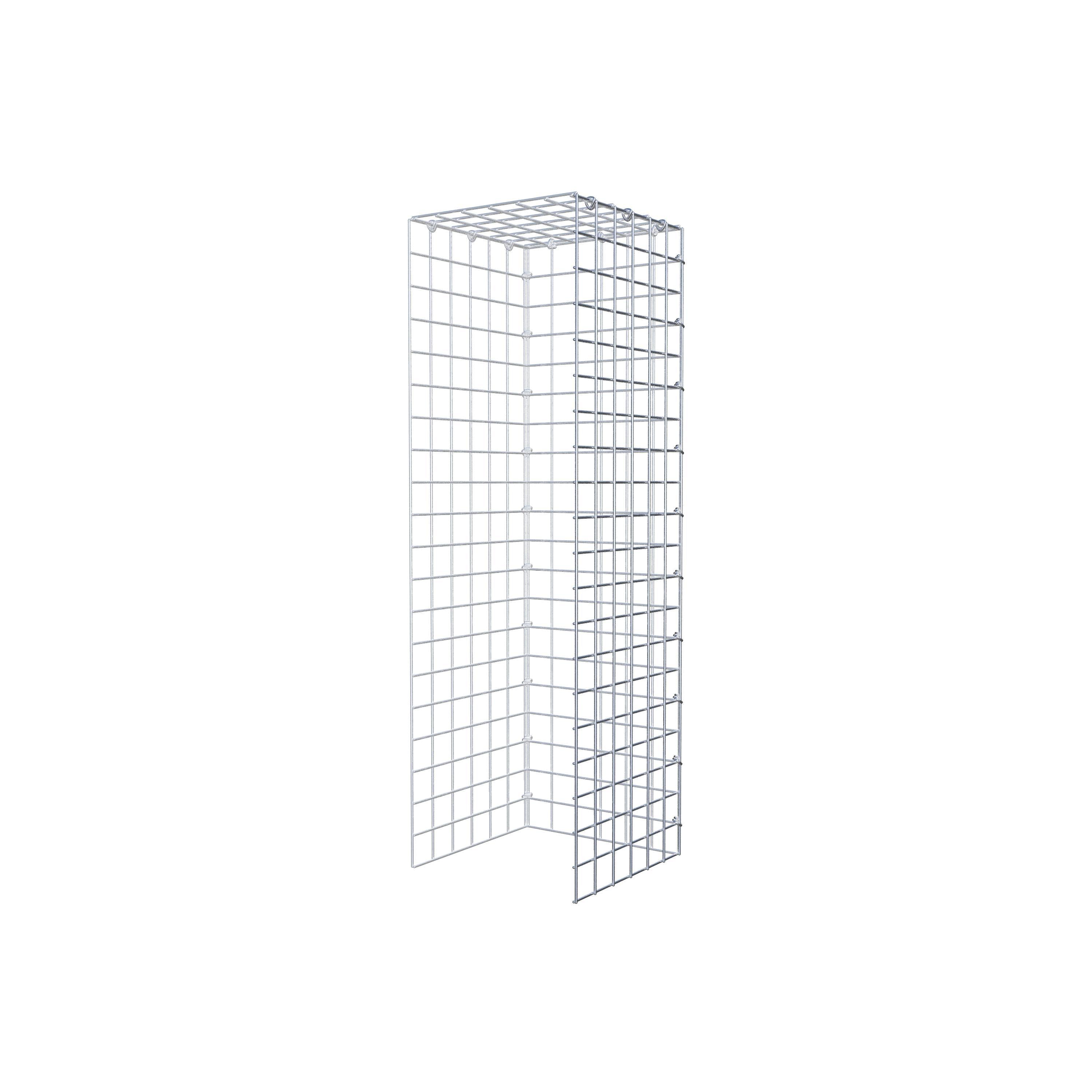 Mounted gabion type 4 100 cm x 30 cm x 30 cm (L x H x D), mesh size 5 cm x 5 cm, C-ring