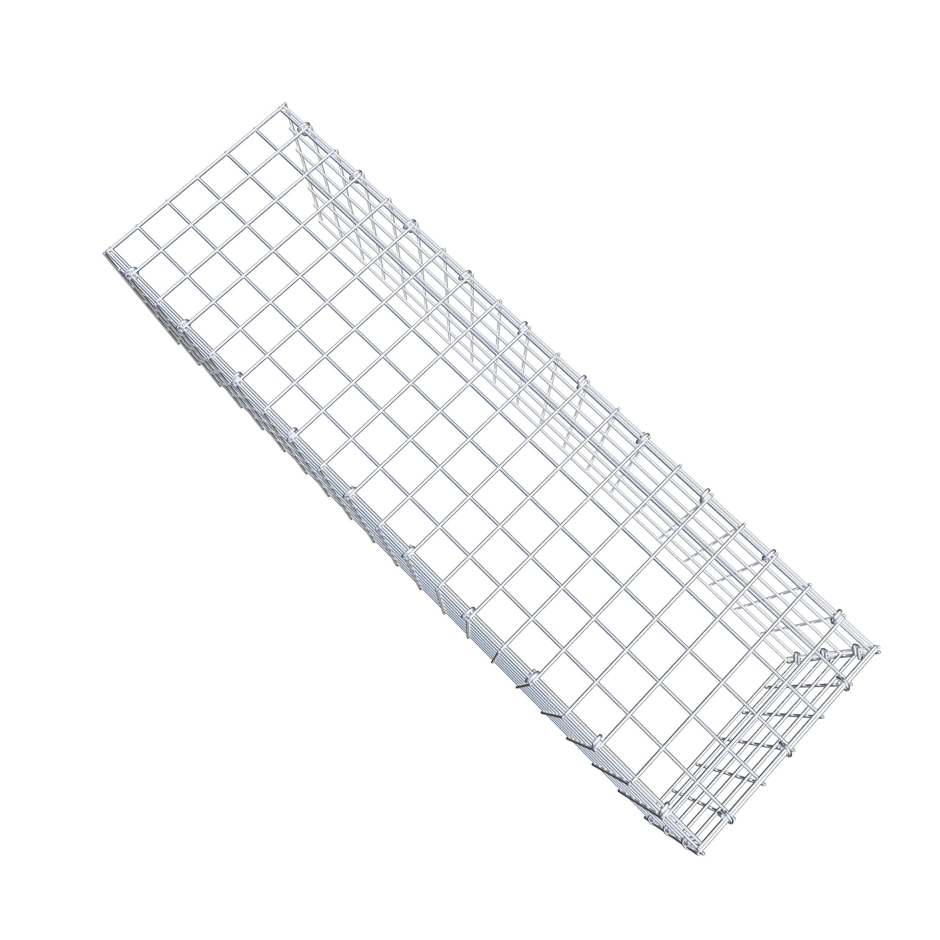 Fourche rapportée type 4 100 cm x 30 cm x 30 cm (L x H x P), mailles 5 cm x 5 cm, anneau C