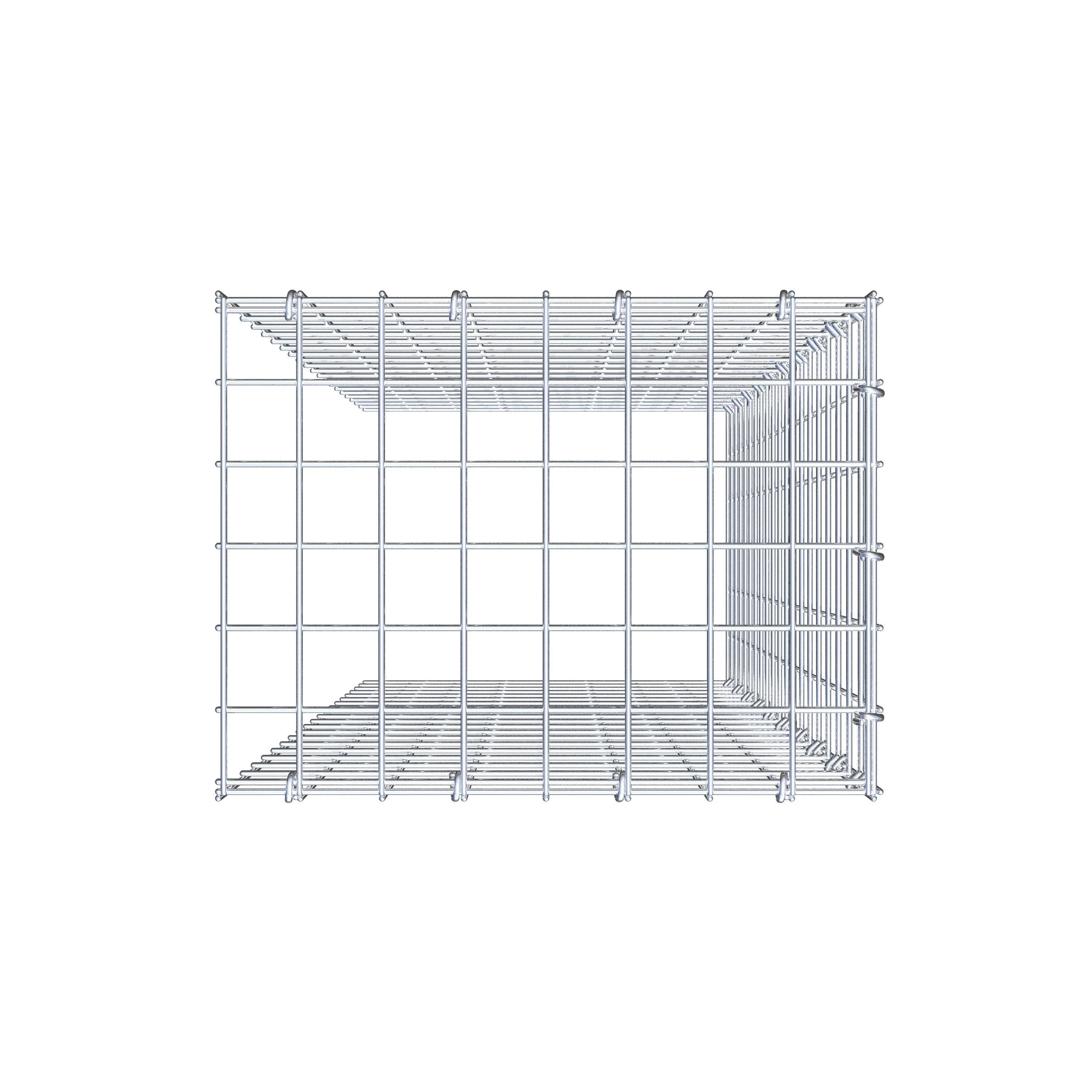 Pile aggiuntivo tipo 4 100 cm x 40 cm x 30 cm (L x H x P), maglia 5 cm x 5 cm, anello a C