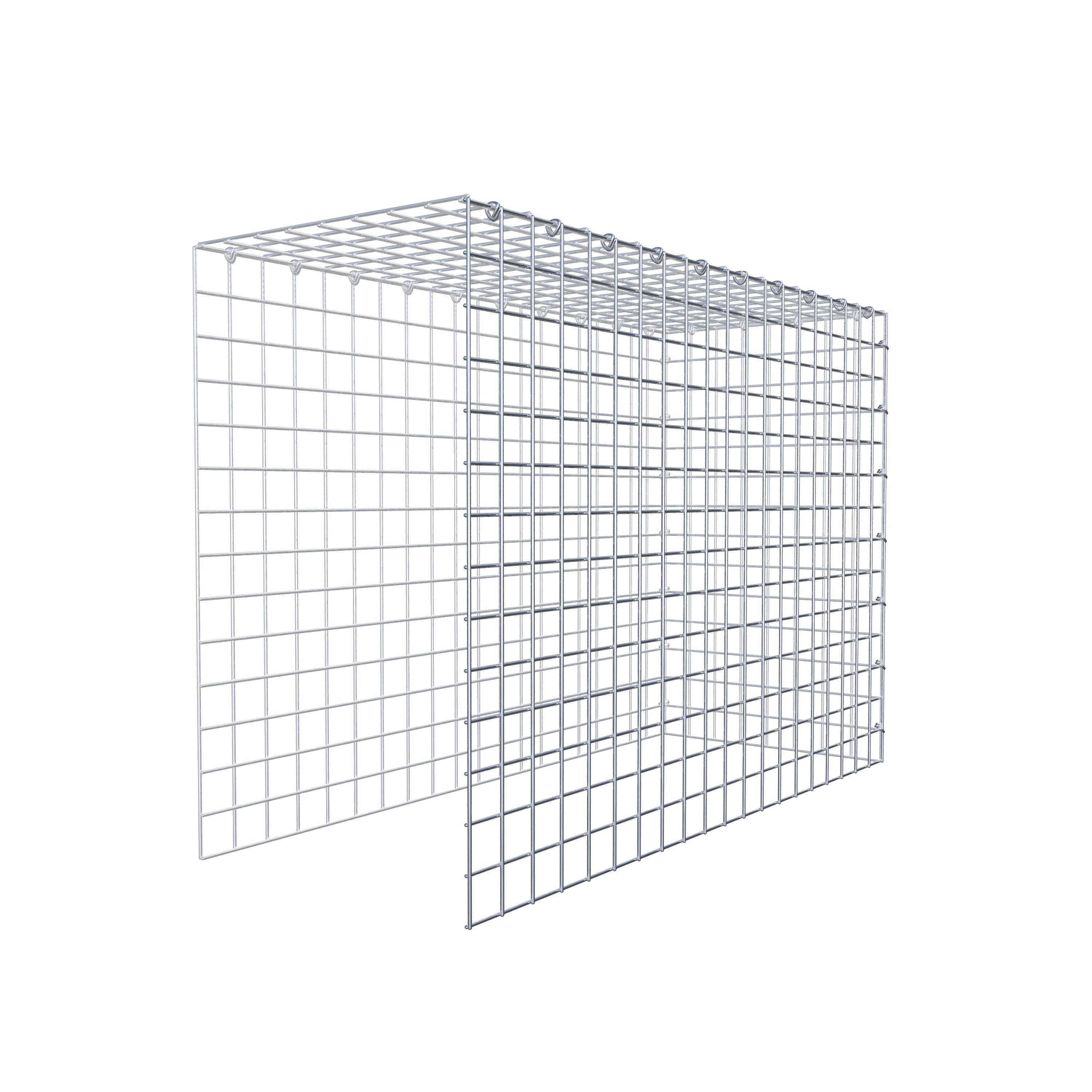 Fourche rapportée type 4 100 cm x 70 cm x 40 cm (L x H x P), mailles 5 cm x 5 cm, anneau C