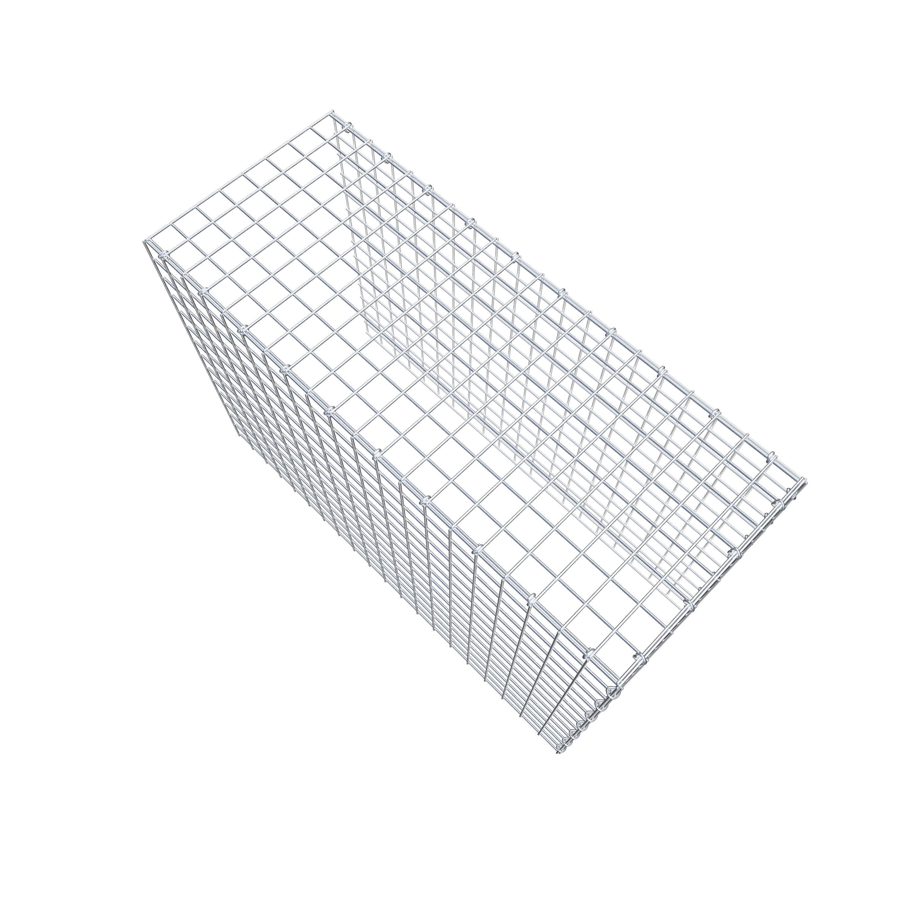 Fourche rapportée type 4 100 cm x 70 cm x 40 cm (L x H x P), mailles 5 cm x 5 cm, anneau C