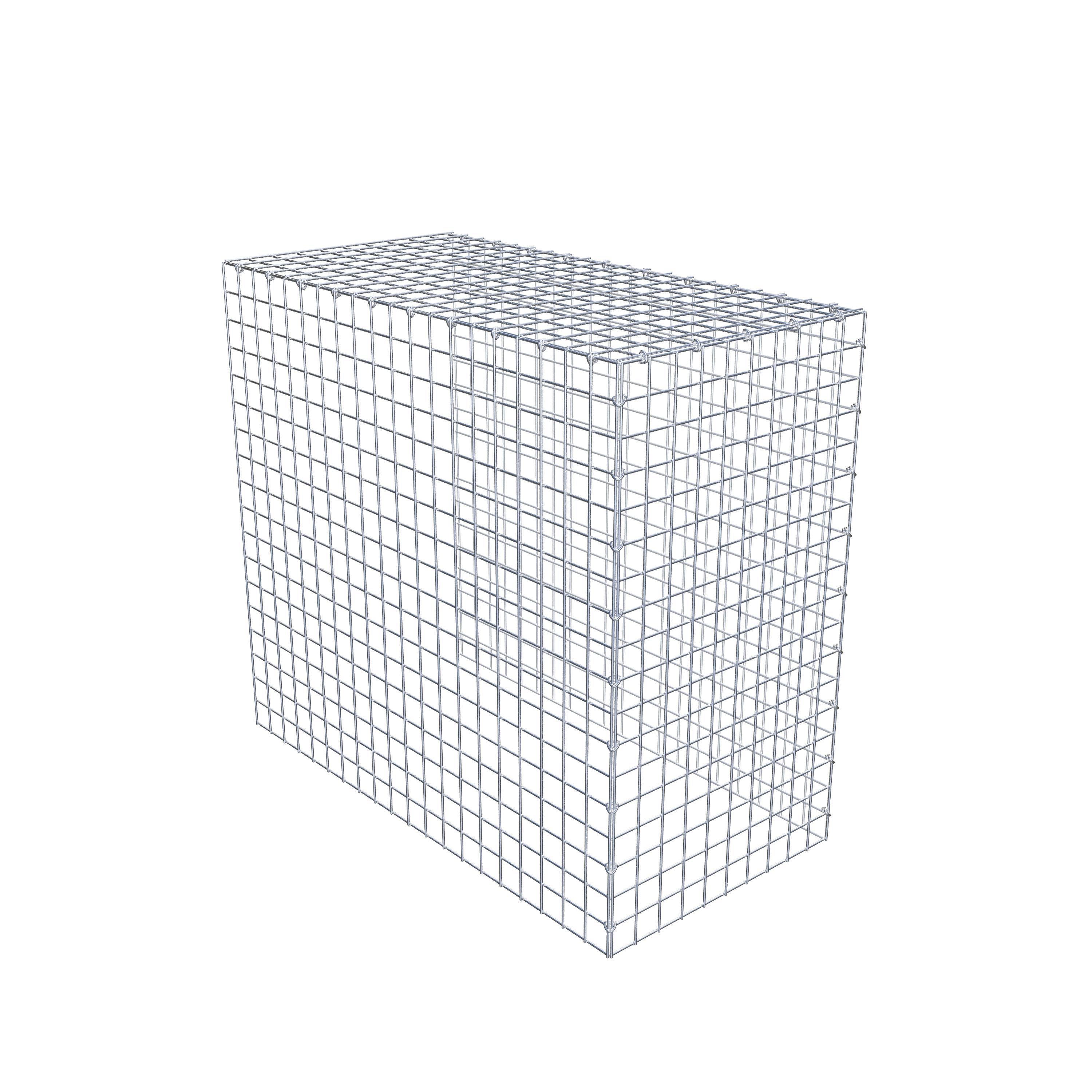 Monteret gabion type 4 100 cm x 90 cm x 50 cm (L x H x D), maskestørrelse 5 cm x 5 cm, C-ring