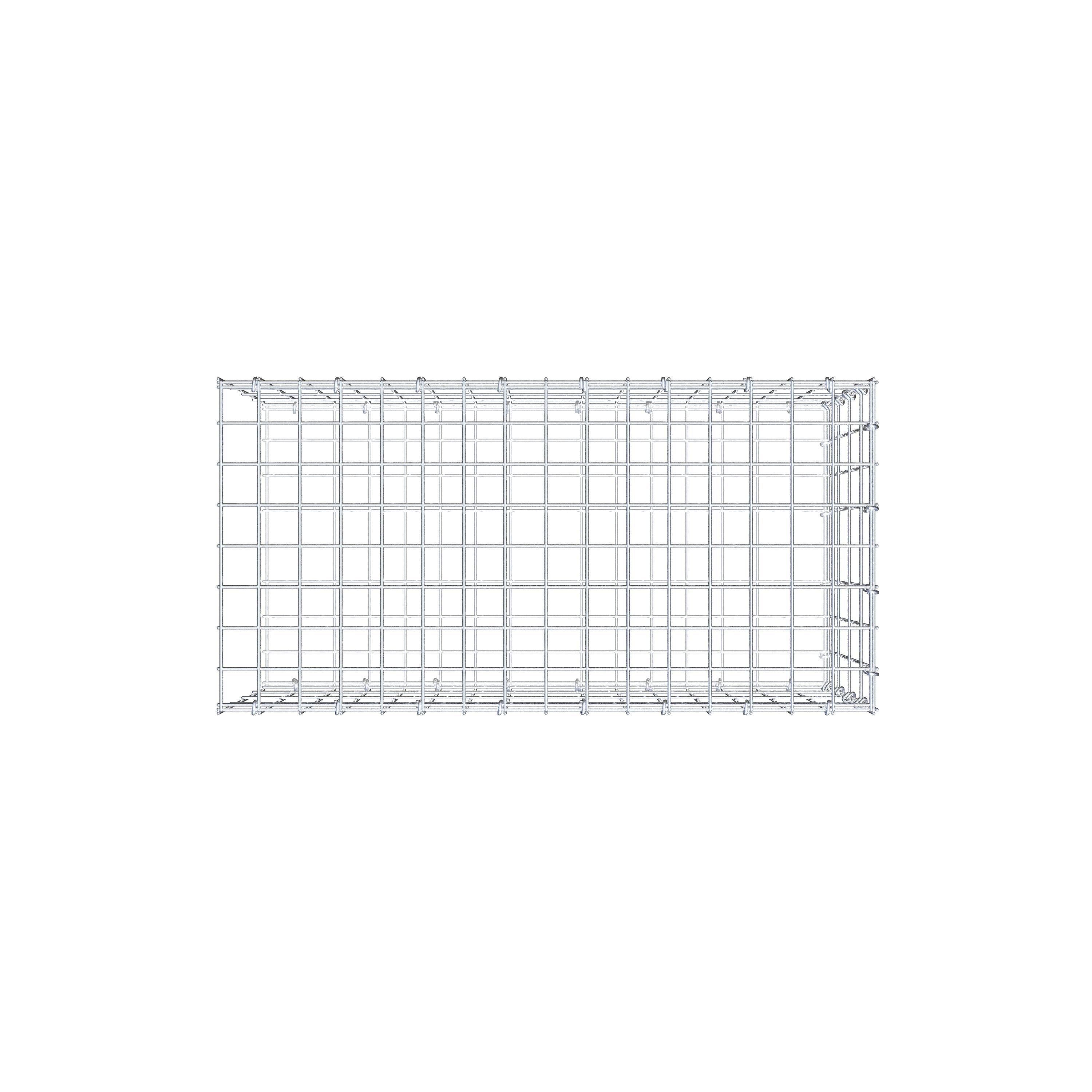 Anbaugabione Typ 2 80 cm x 40 cm x 40 cm, Maschenweite 5 cm x 10 cm, C-Ring
