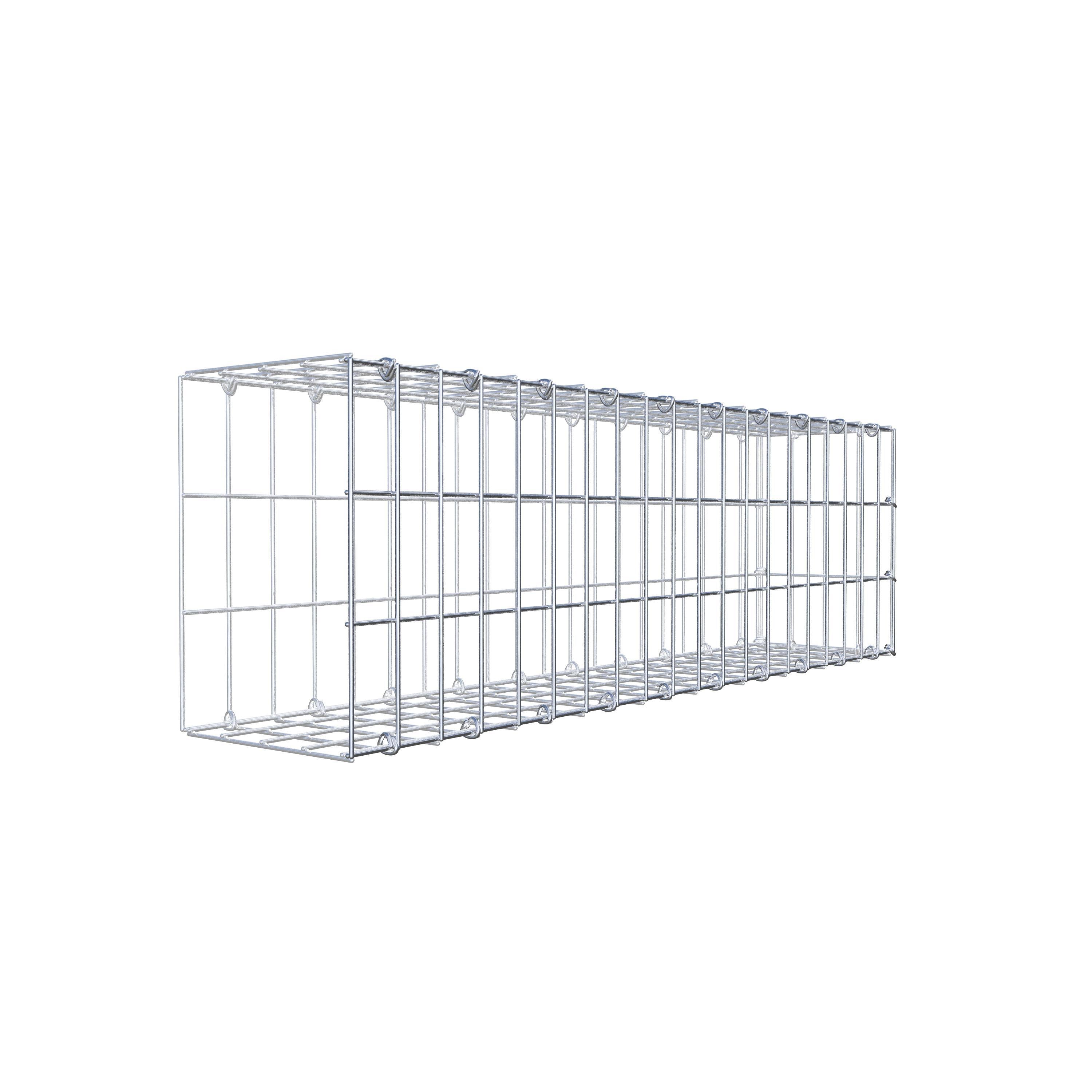 Fourche rapportée type 2 100 cm x 30 cm x 20 cm, mailles 5 cm x 10 cm, anneau en C