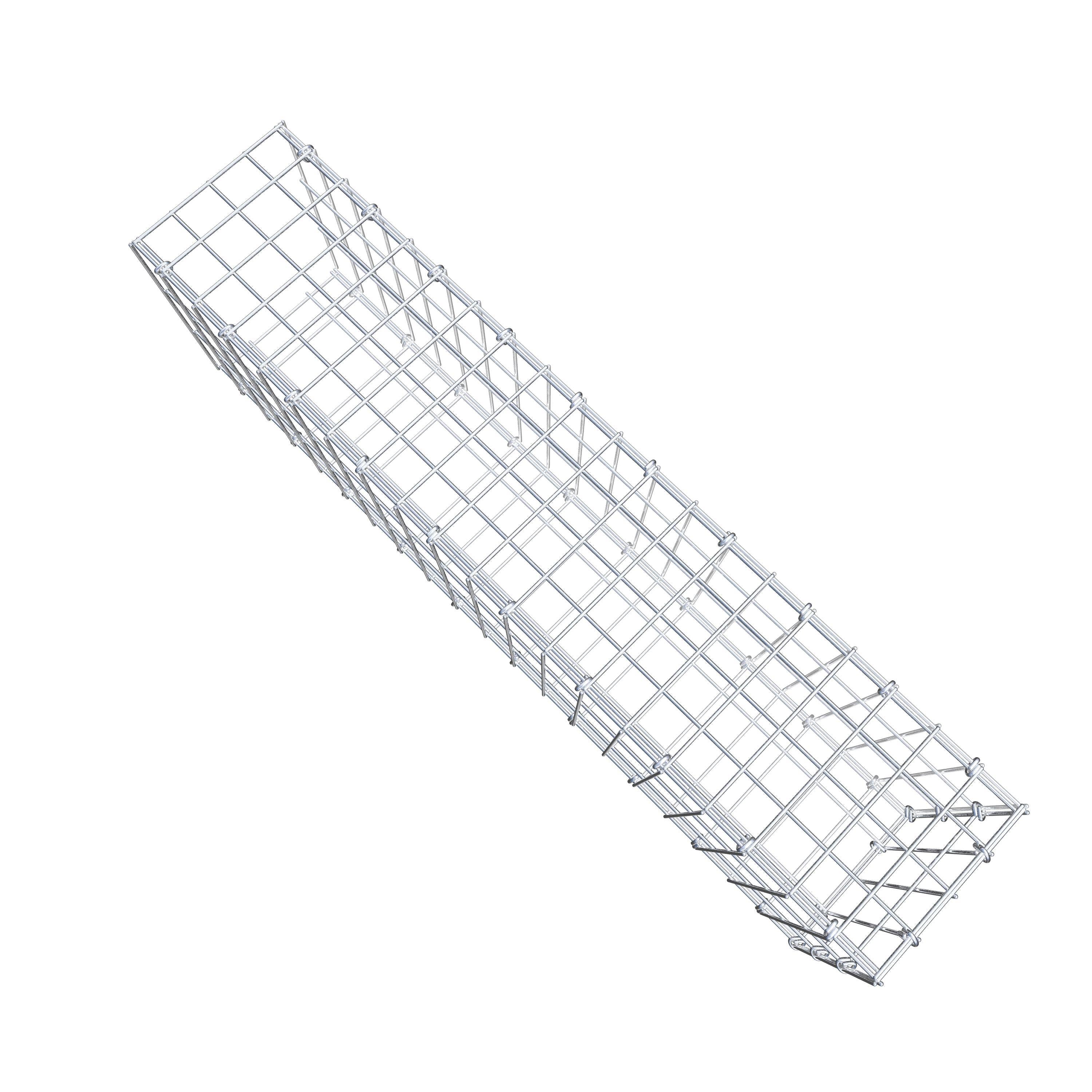 Fourche rapportée type 2 100 cm x 30 cm x 20 cm, mailles 5 cm x 10 cm, anneau en C