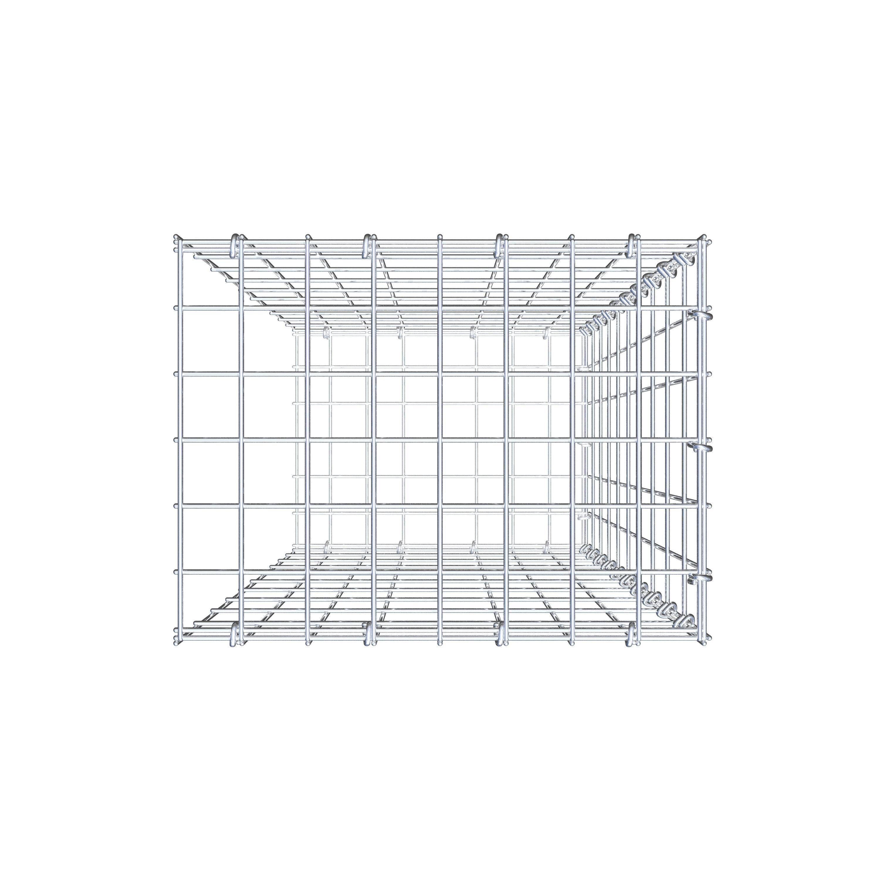 Pile aggiuntivo tipo 2 100 cm x 40 cm x 30 cm, maglia 5 cm x 10 cm, anello a C