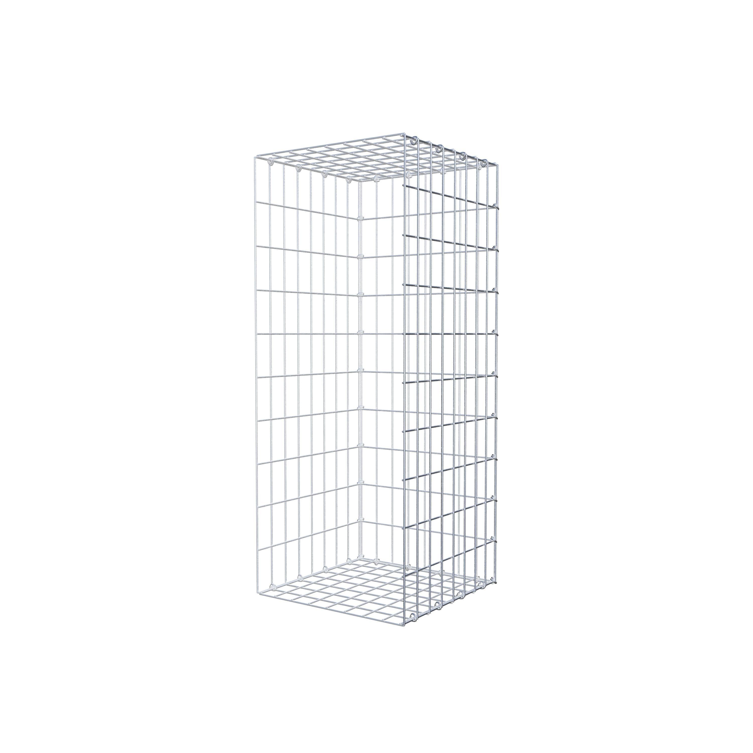 Pila adicional tipo 2 100 cm x 40 cm x 40 cm, malla 5 cm x 10 cm, anillo en C
