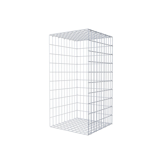 Anbaugabione Typ 2 100 cm x 50 cm x 50 cm, Maschenweite 5 cm x 10 cm, C-Ring