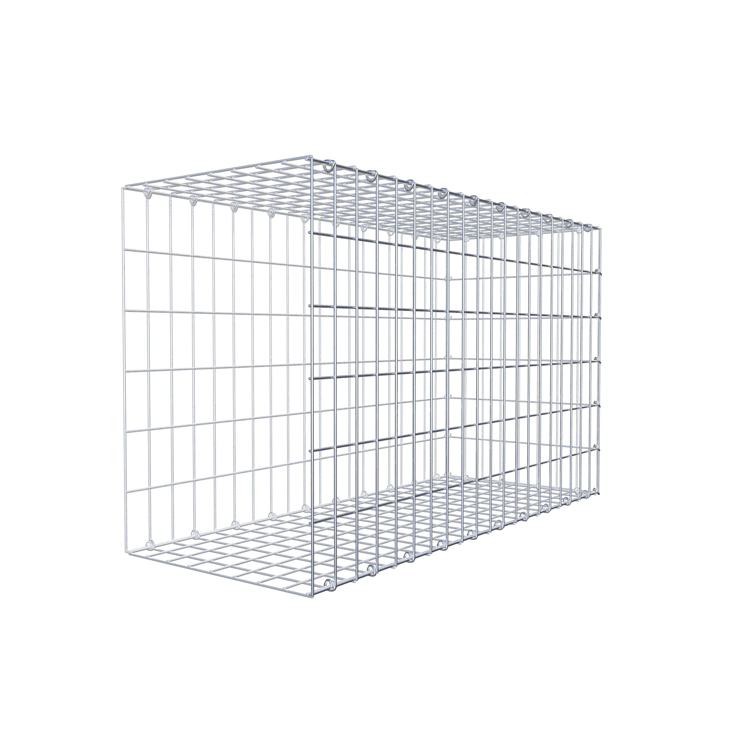 Fourche rapportée type 2 100 cm x 60 cm x 40 cm, mailles 5 cm x 10 cm, anneau en C