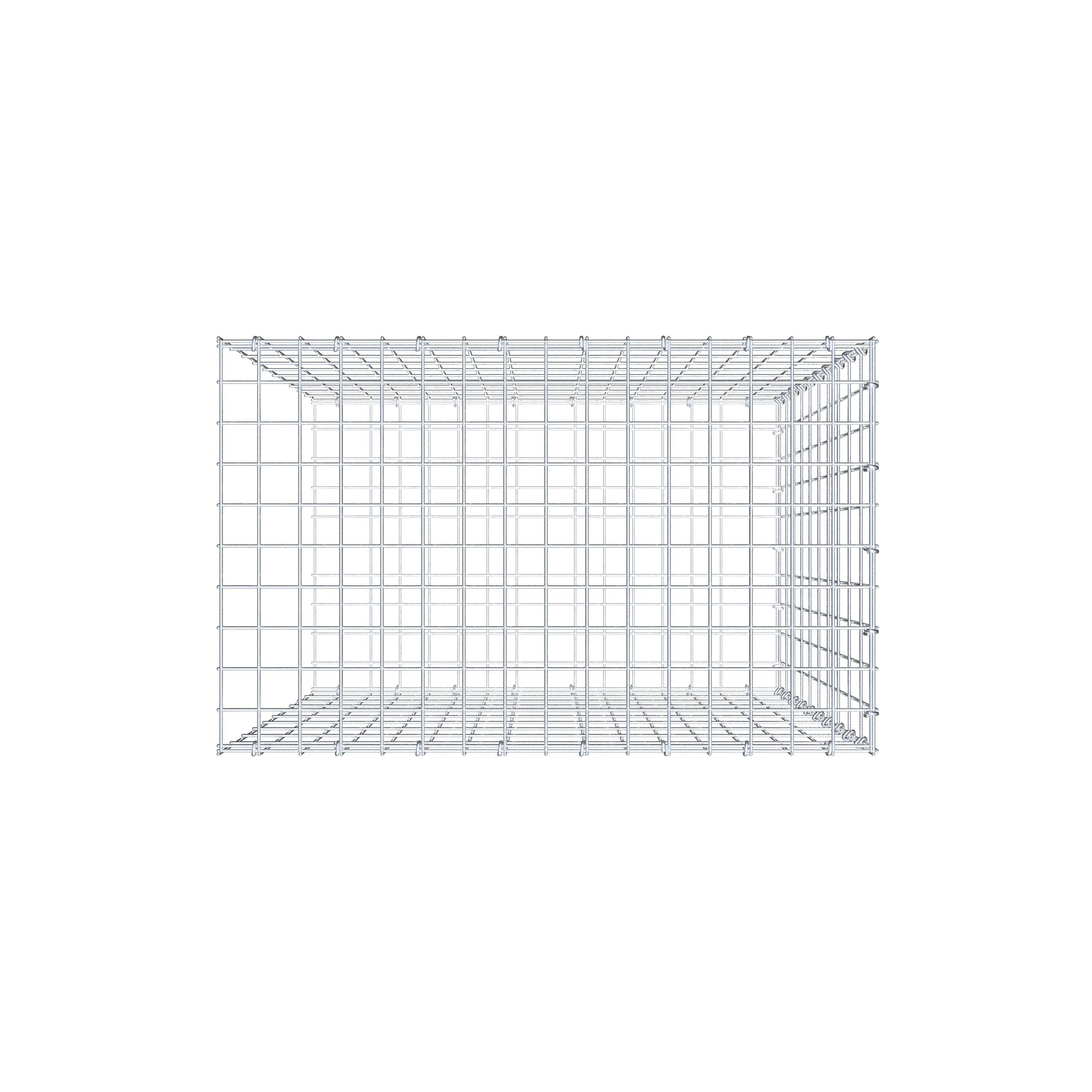 Pile aggiuntivo tipo 2 100 cm x 80 cm x 50 cm, maglia 5 cm x 10 cm, anello a C