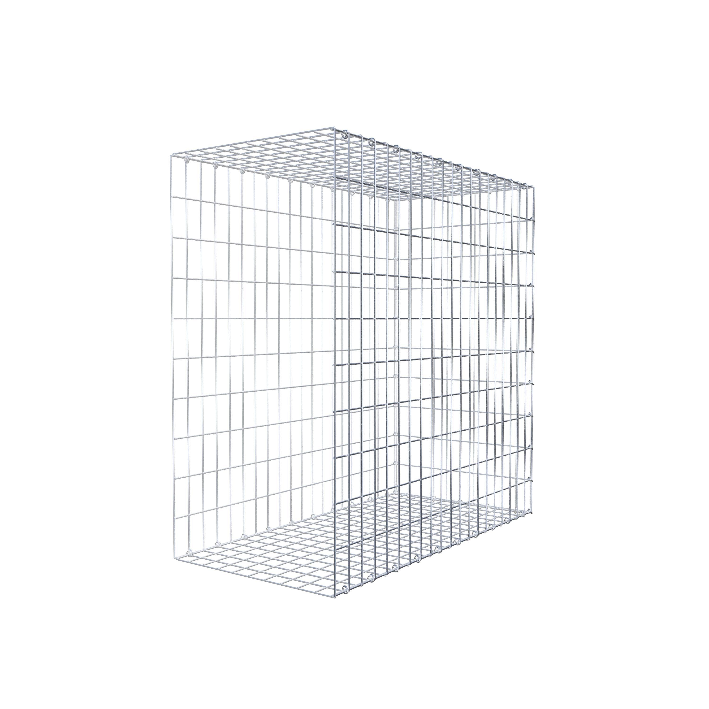 Mounted gabion type 2 100 cm x 100 cm x 50 cm, mesh size 5 cm x 10 cm, C-ring