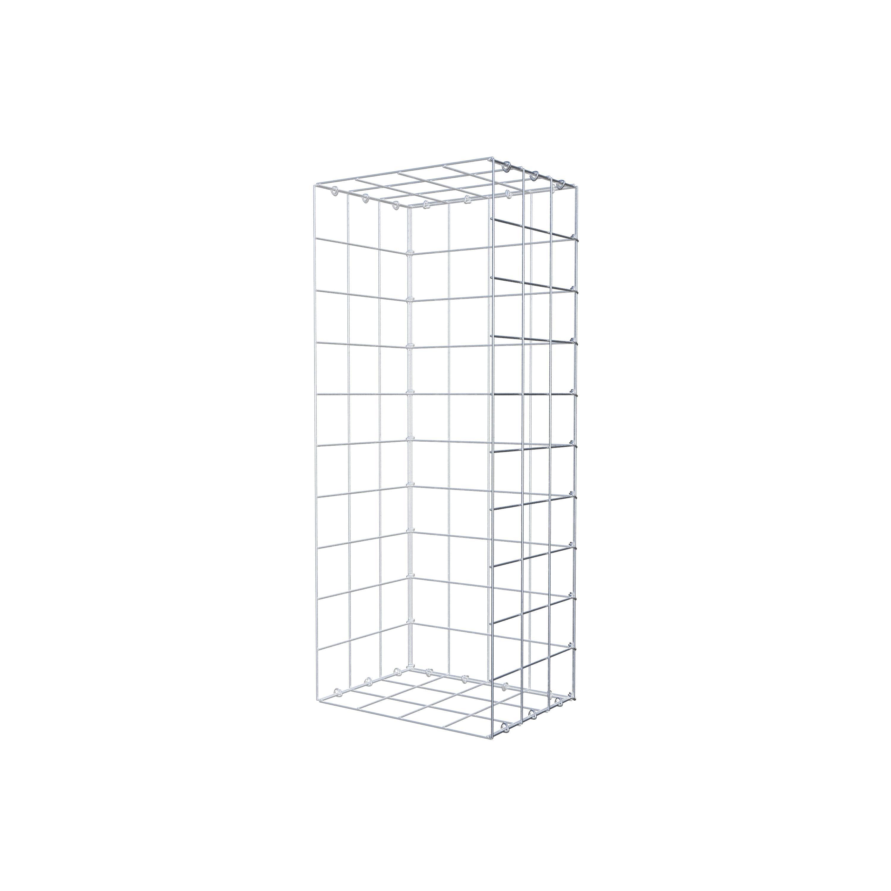 Fourche rapportée type 2 100 cm x 30 cm x 40 cm (L x H x P), mailles 10 cm x 10 cm, anneau C