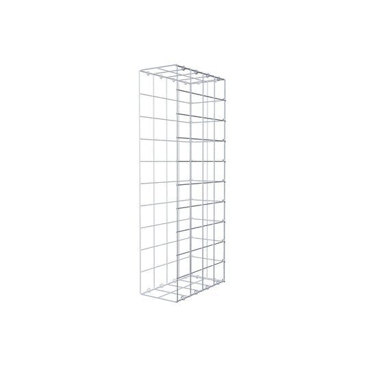 Mounted gabion type 2 100 cm x 40 cm x 20 cm (L x H x D), mesh size 10 cm x 10 cm, C-ring
