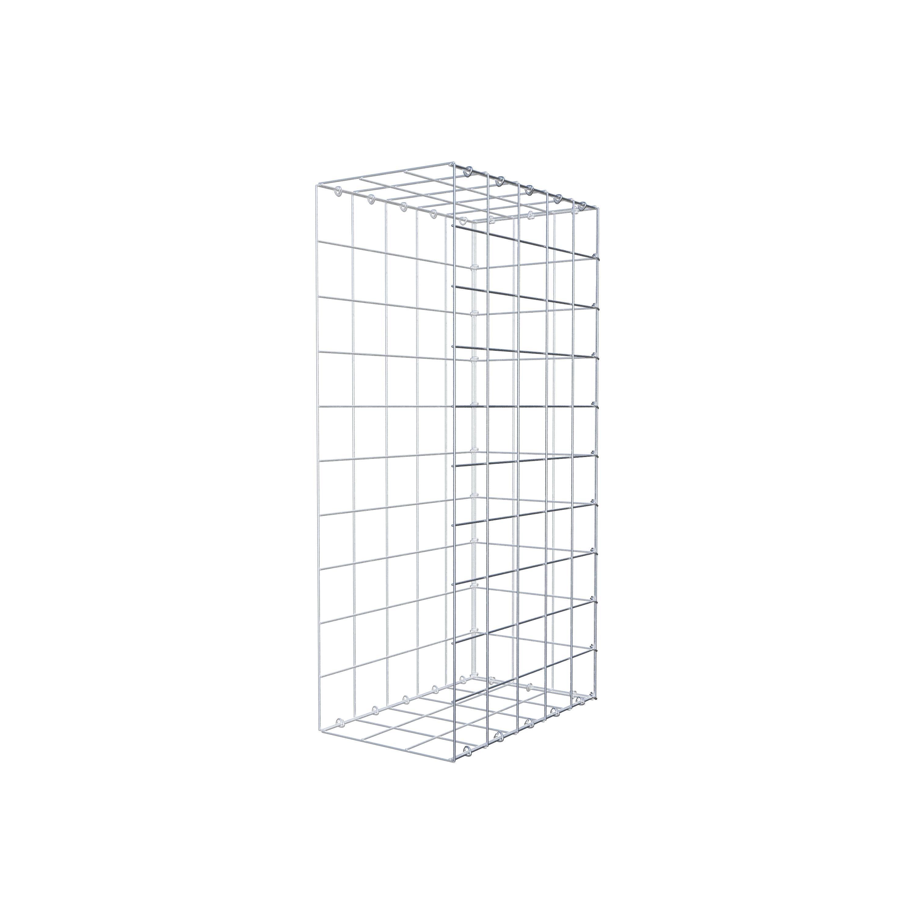 Gavión complementario de tipo 2 100 cm x 50 cm x 30 cm (L x A x P), malla 10 cm x 10 cm, anillo en C