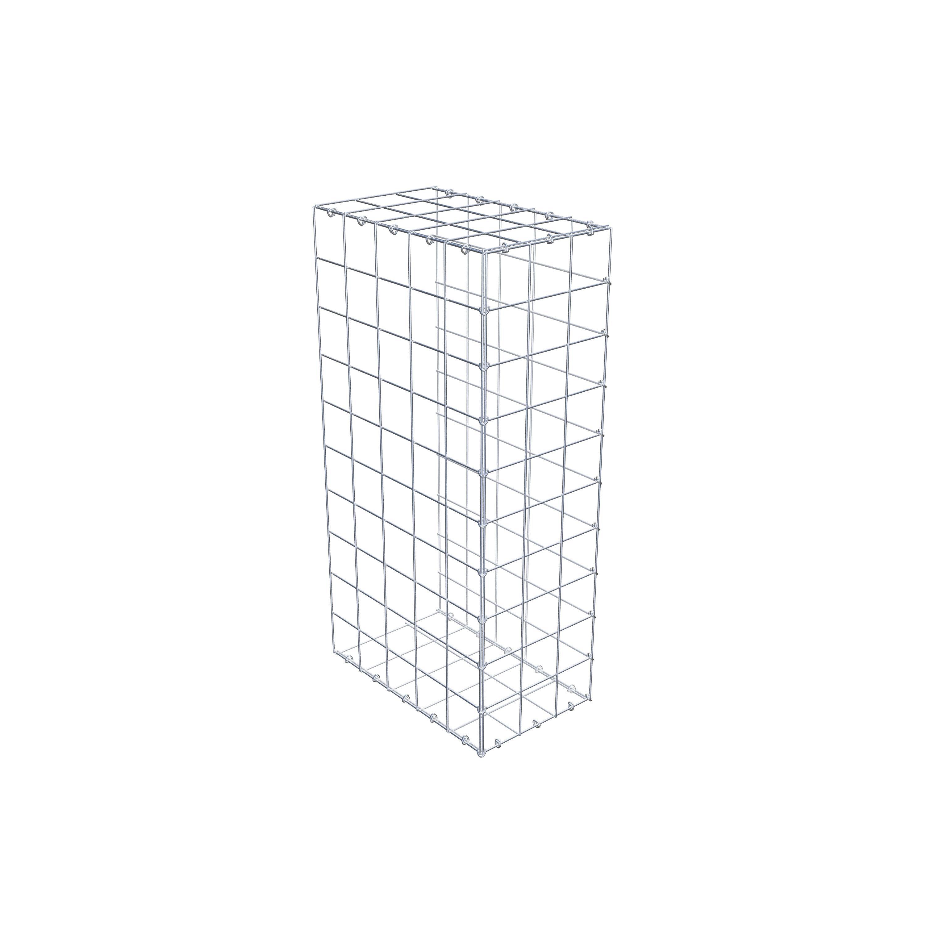Gavión complementario de tipo 2 100 cm x 50 cm x 30 cm (L x A x P), malla 10 cm x 10 cm, anillo en C