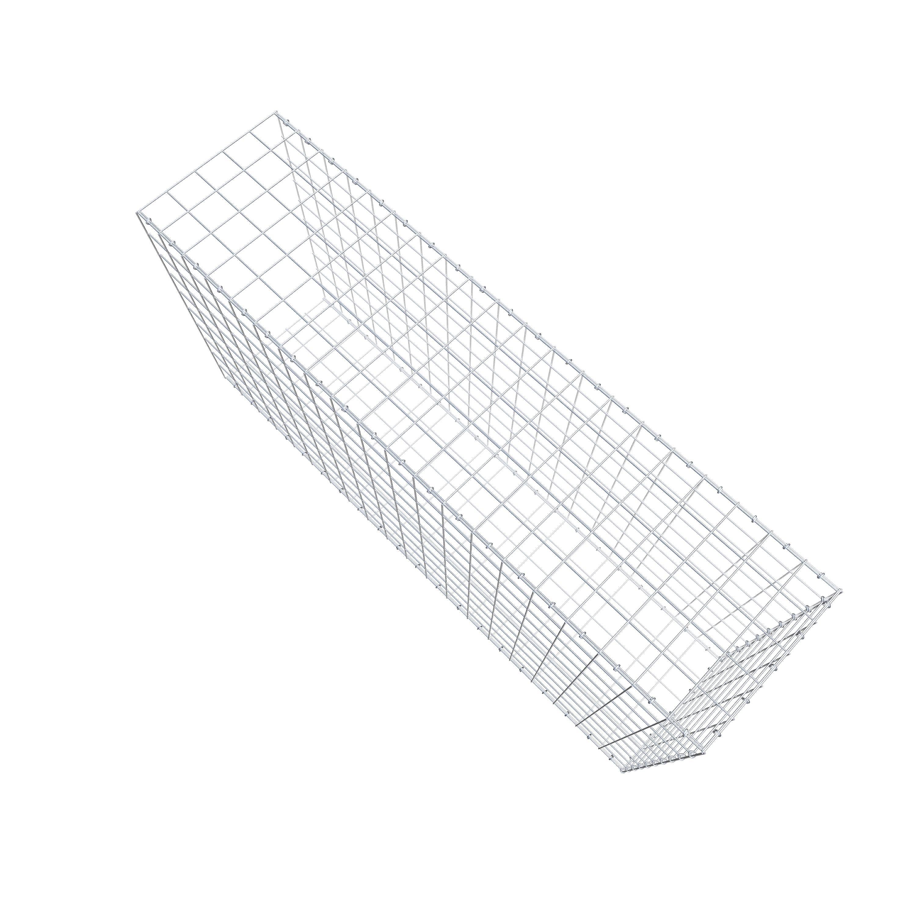 Opzetpaal type 2 200 cm x 100 cm x 50 cm (L x H x D), maaswijdte 10 cm x 10 cm, C-ring
