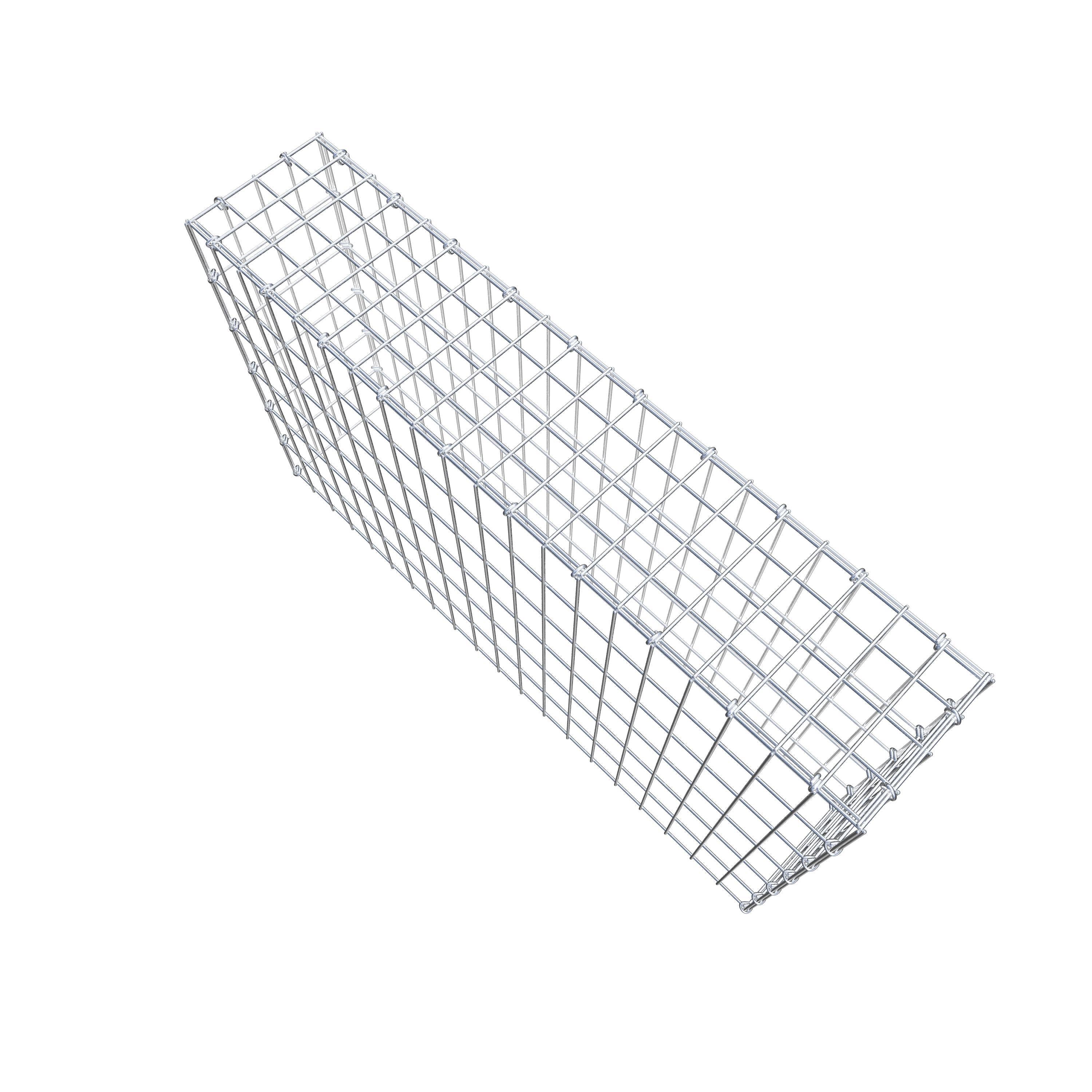 Gabião Tipo 3 100 cm x 60 cm x 20 cm (C x A x P), malhagem 5 cm x 10 cm, anel C