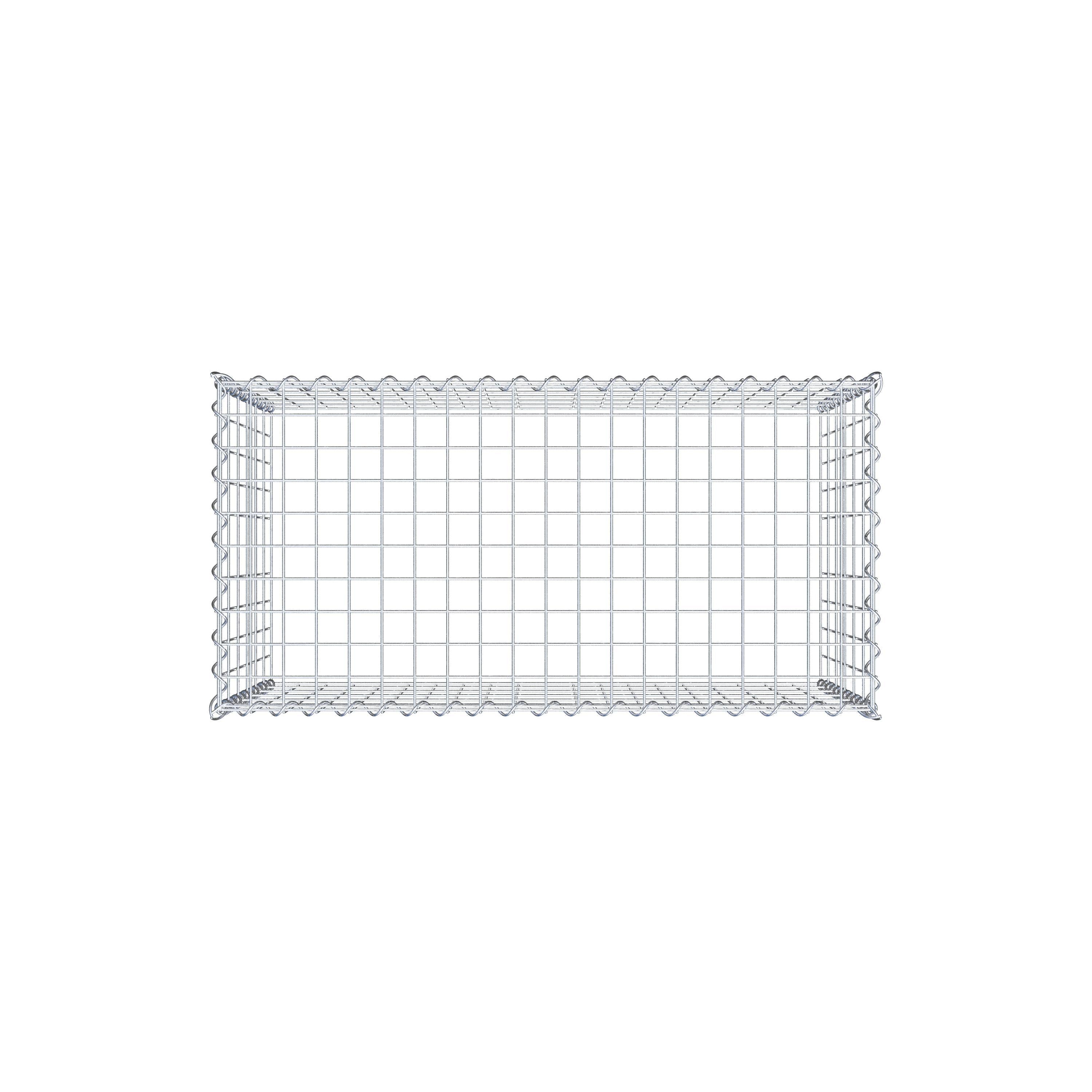Anbaugabione Typ 3 100 cm x 60 cm x 50 cm (L x H x T), Maschenweite 5 cm x 10 cm, Spirale