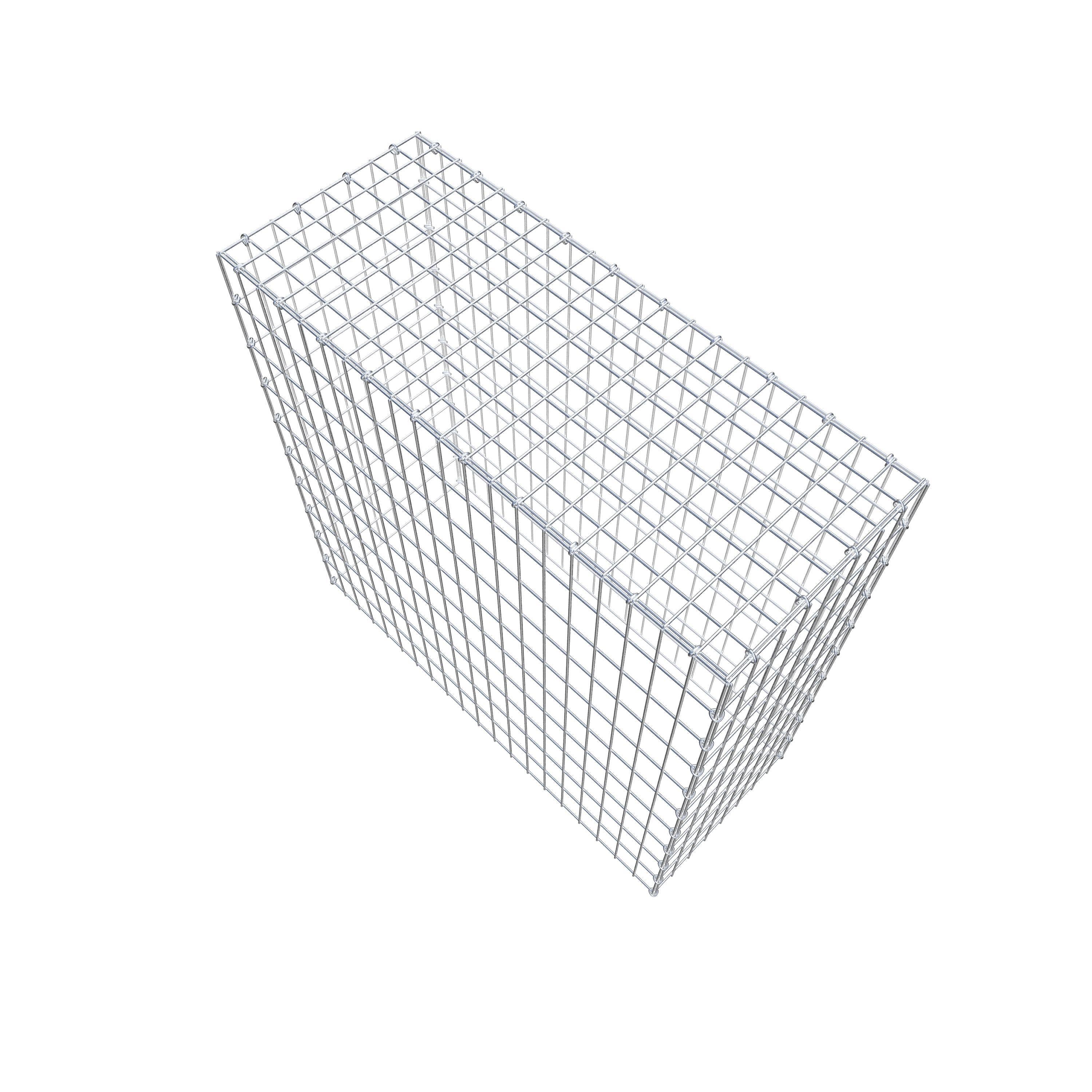 Gavión complementario de tipo 3 100 cm x 100 cm x 40 cm (L x A x P), malla 5 cm x 10 cm, anillo en C
