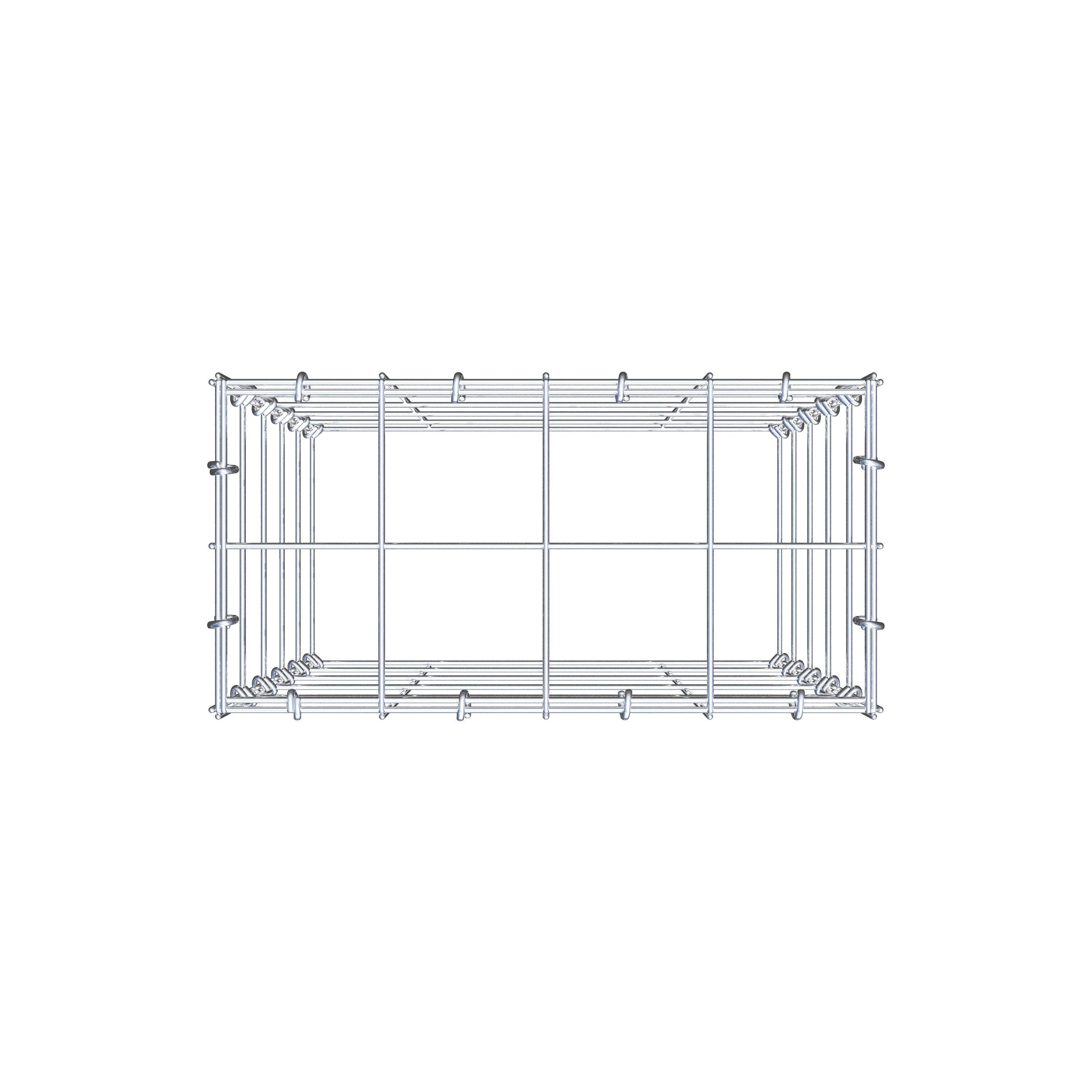 Gabião Tipo 3 50 cm x 40 cm x 20 cm (C x A x P), malhagem 10 cm x 10 cm, anel C