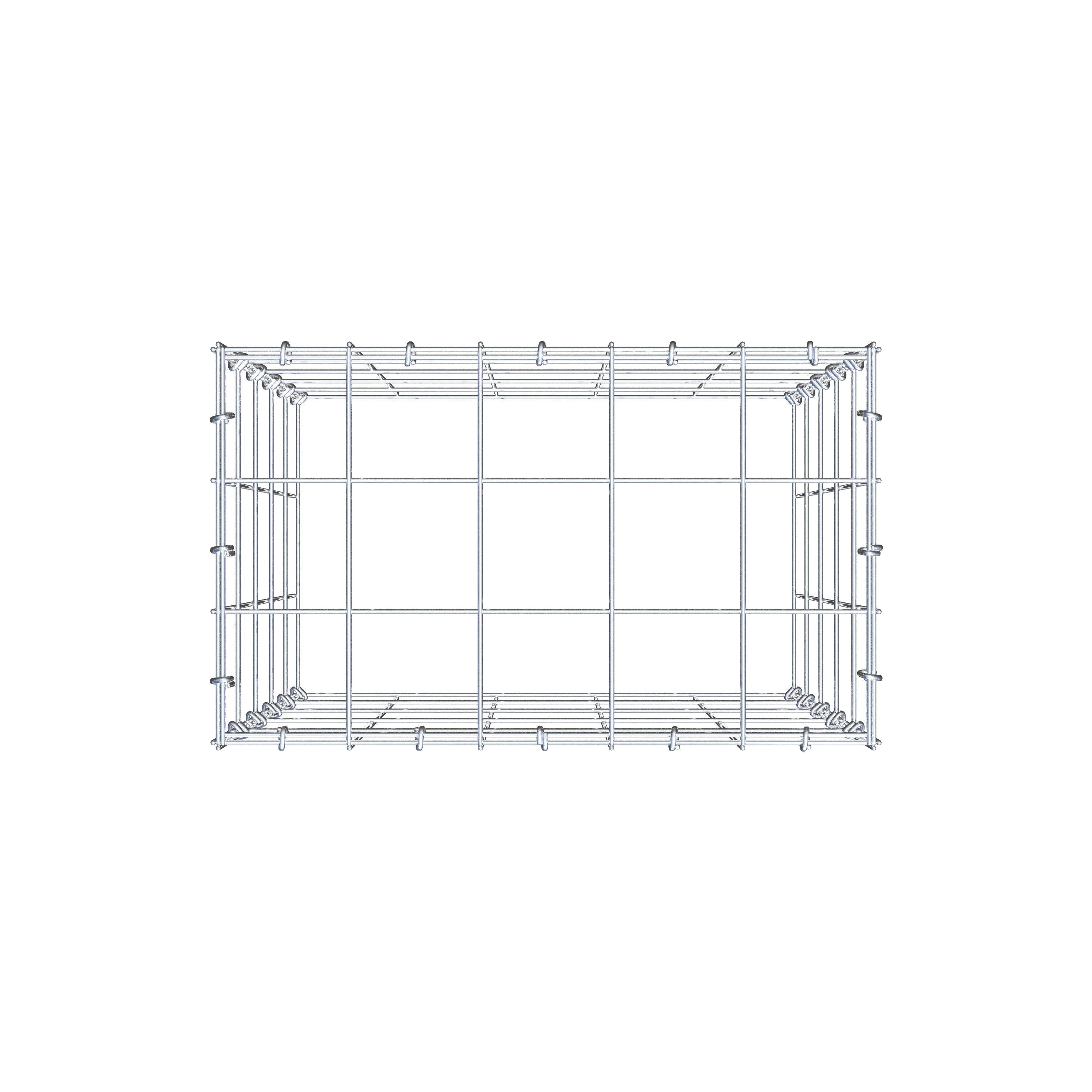 Tilläggspåle typ 3 50 cm x 50 cm x 30 cm (L x H x D), maskstorlek 10 cm x 10 cm, C-ring