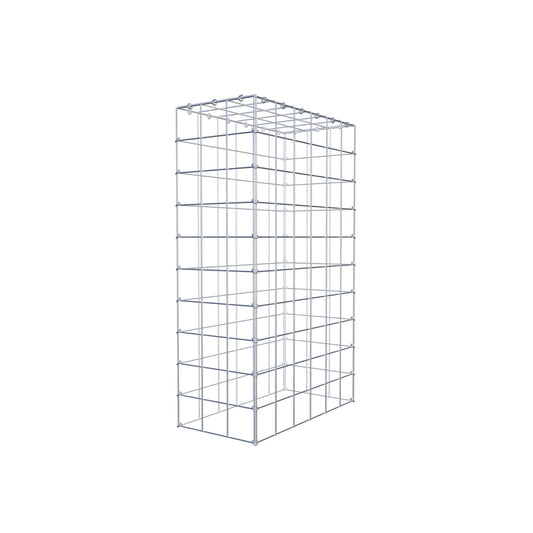 Mounted gabion type 3 100 cm x 60 cm x 30 cm (L x H x D), mesh size 10 cm x 10 cm, C-ring