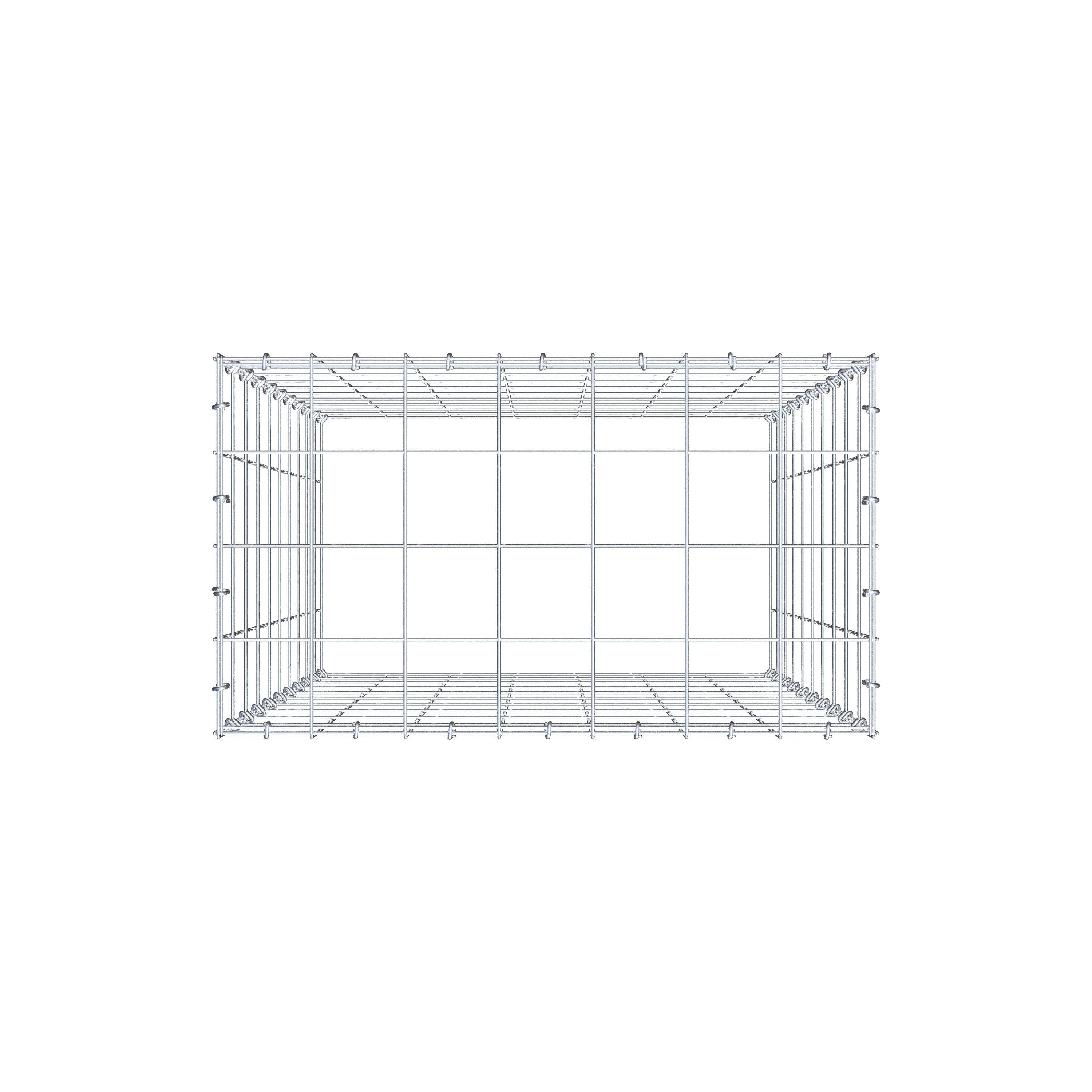 Pila adicional tipo 3 100 cm x 70 cm x 40 cm (L x A x P), malla 10 cm x 10 cm, anillo en C