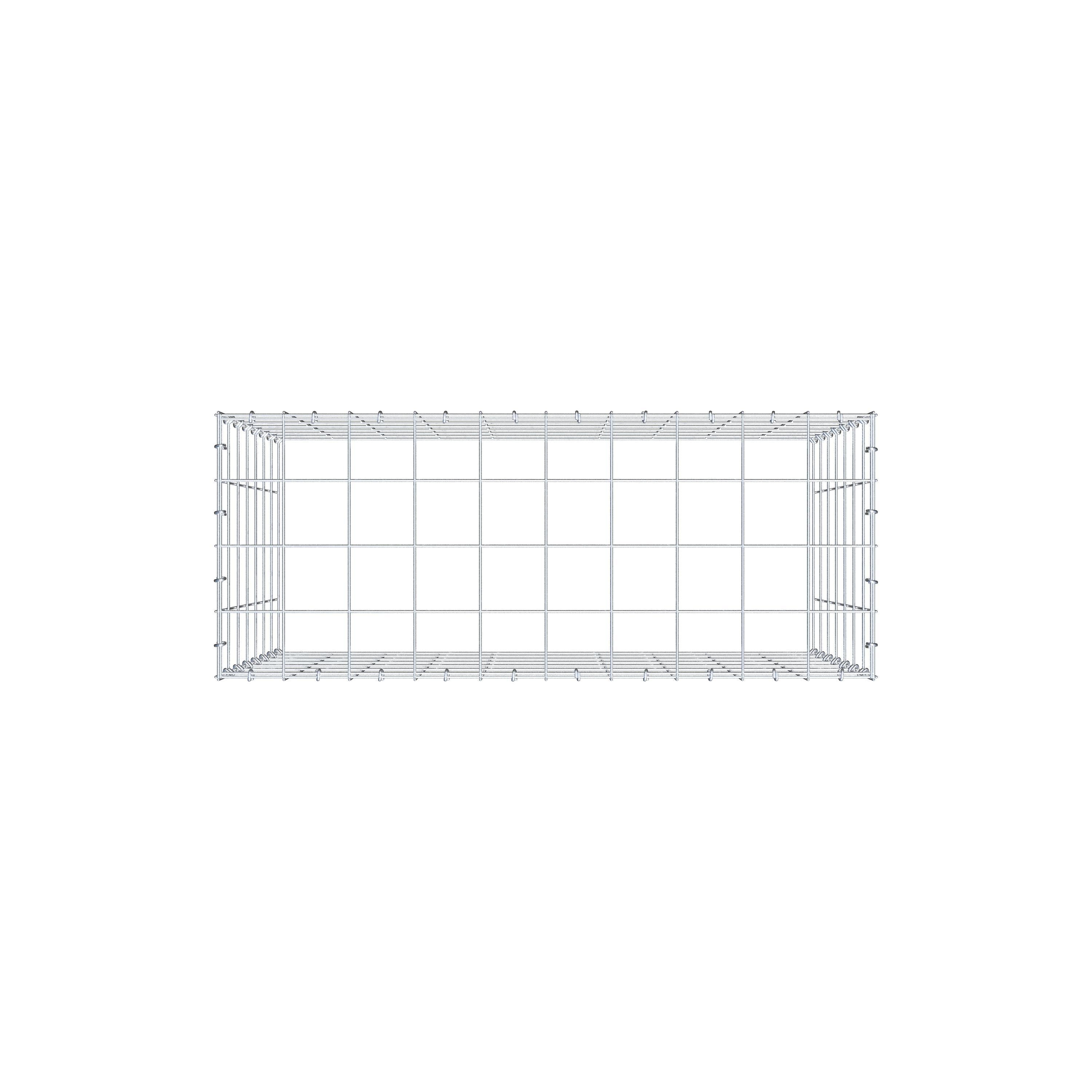 Pila adicional tipo 3 100 cm x 70 cm x 40 cm (L x A x P), malla 10 cm x 10 cm, anillo en C