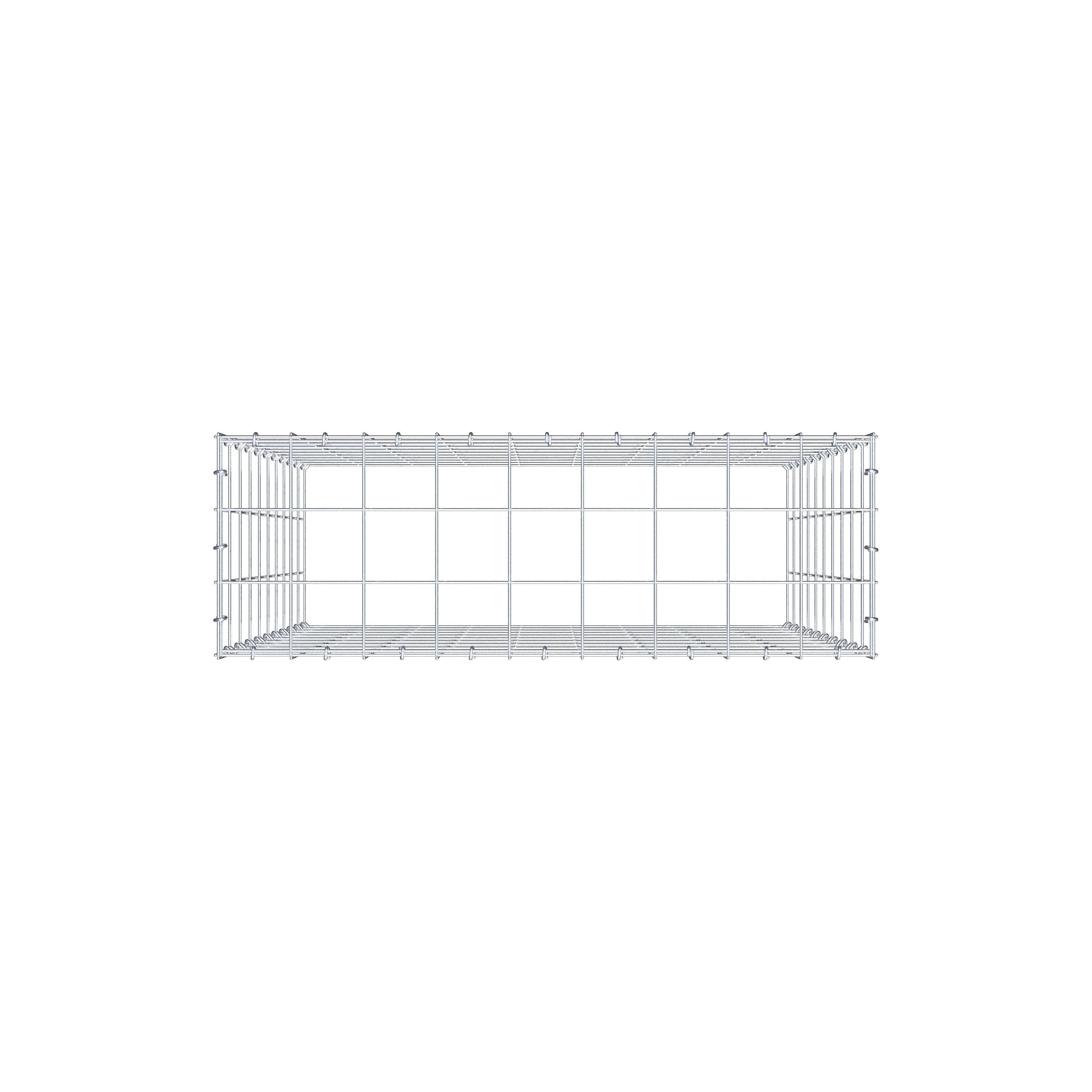 Gabião Tipo 3 100 cm x 90 cm x 30 cm (C x A x P), malhagem 10 cm x 10 cm, anel C