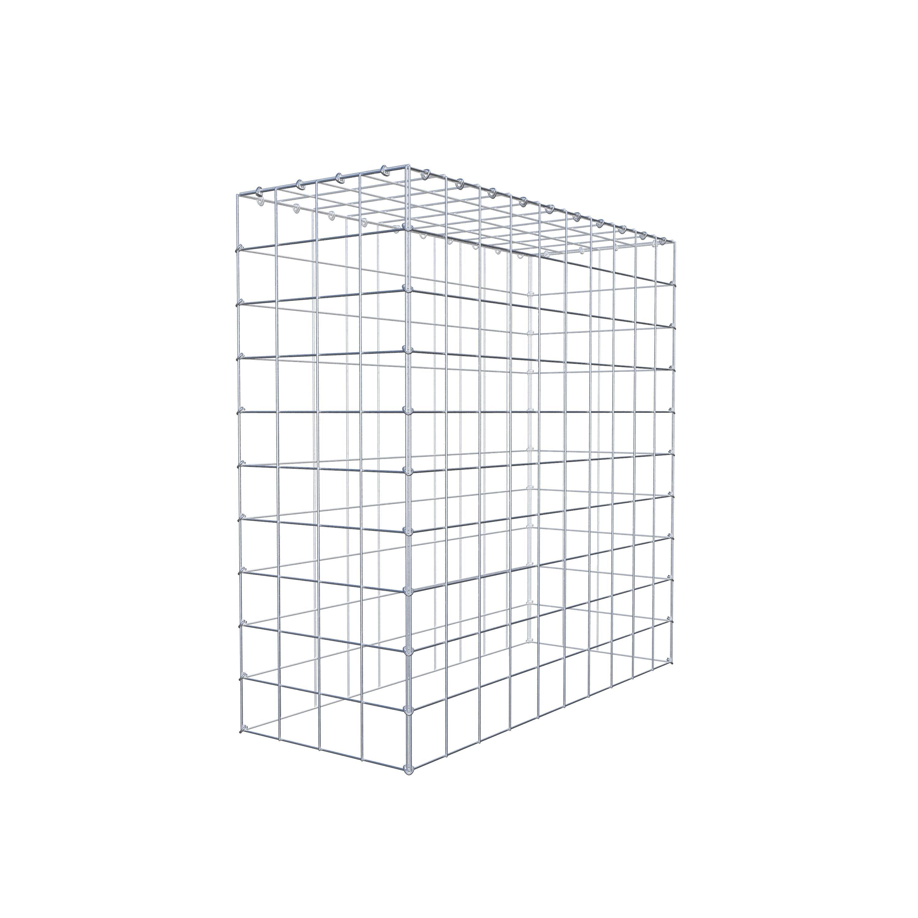 Fourche rapportée type 3 100 cm x 100 cm x 40 cm (L x H x P), mailles 10 cm x 10 cm, anneau en C