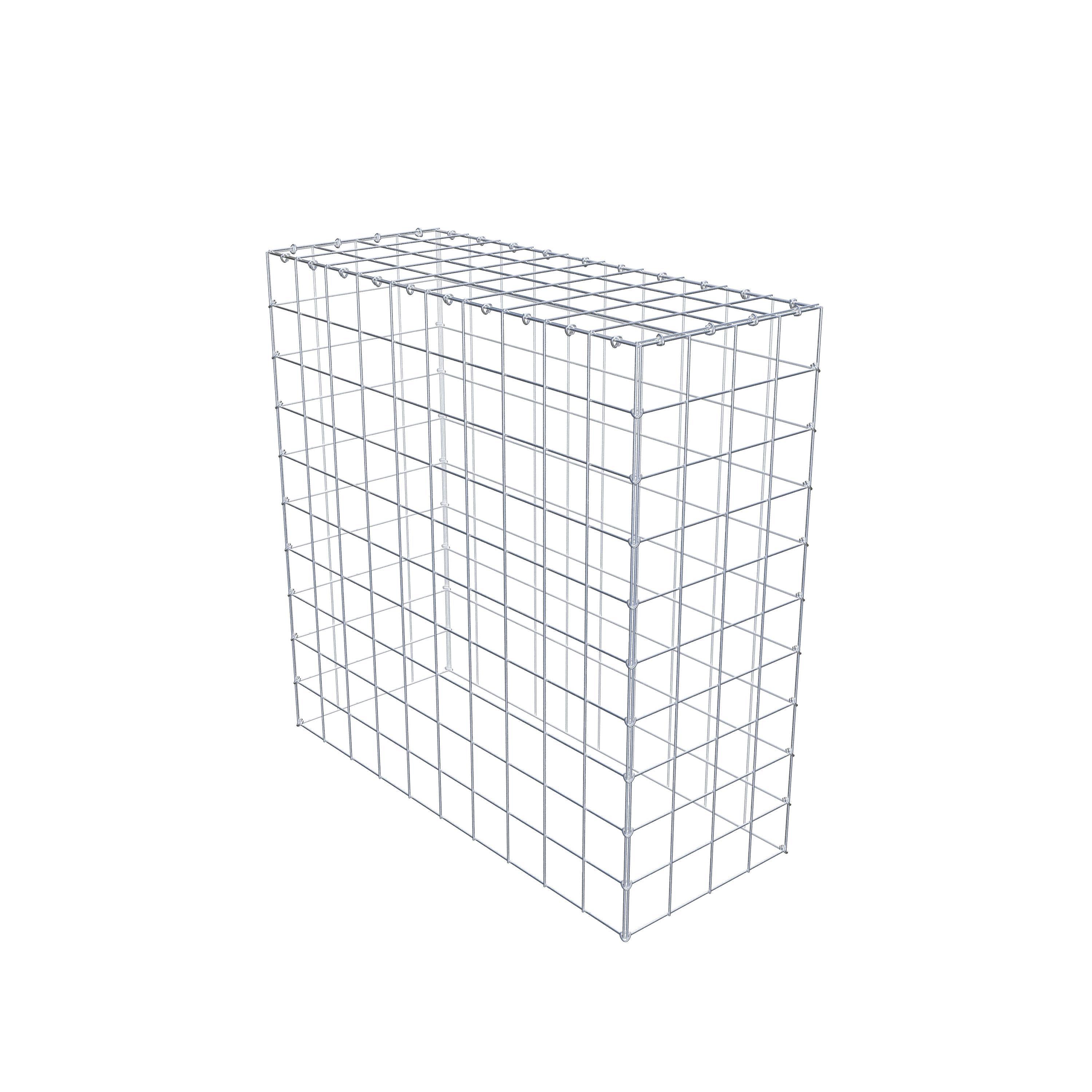 Fourche rapportée type 3 100 cm x 100 cm x 40 cm (L x H x P), mailles 10 cm x 10 cm, anneau en C