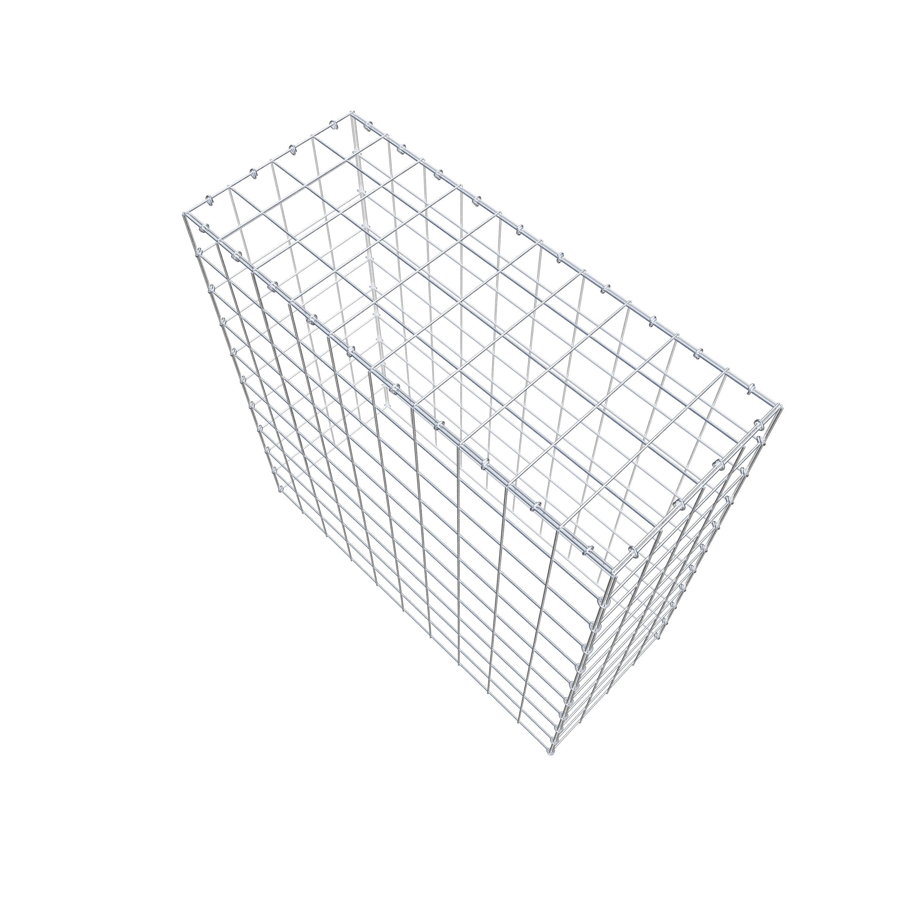 Fourche rapportée type 3 100 cm x 100 cm x 40 cm (L x H x P), mailles 10 cm x 10 cm, anneau en C
