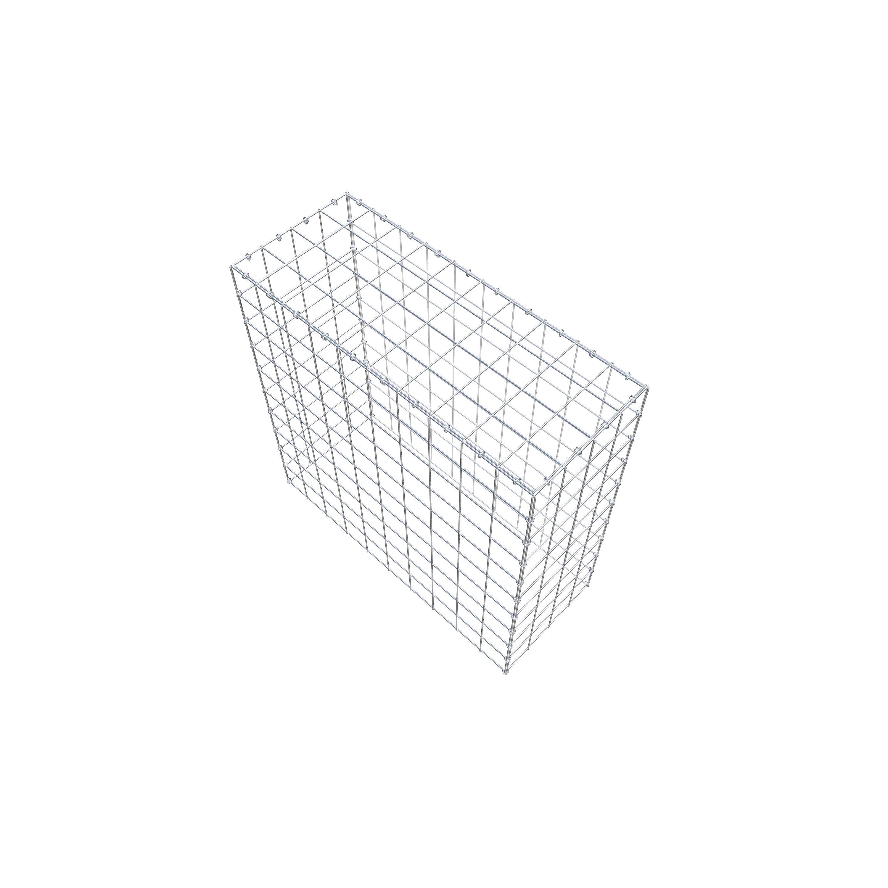 Fourche rapportée type 3 100 cm x 100 cm x 40 cm (L x H x P), mailles 10 cm x 10 cm, anneau en C