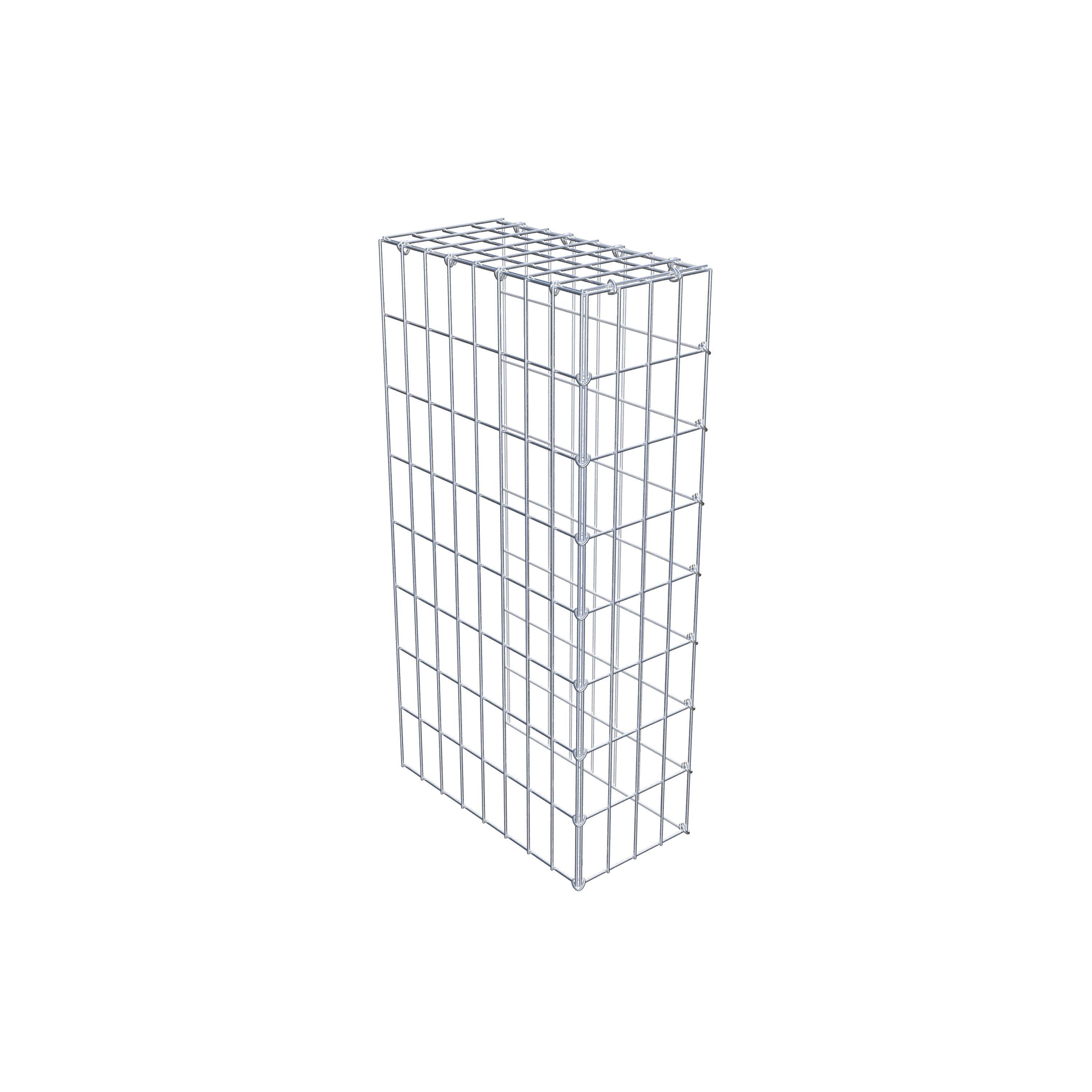Fourche rapportée type 4 80 cm x 40 cm x 20 cm (L x H x P), mailles 5 cm x 10 cm, anneau C