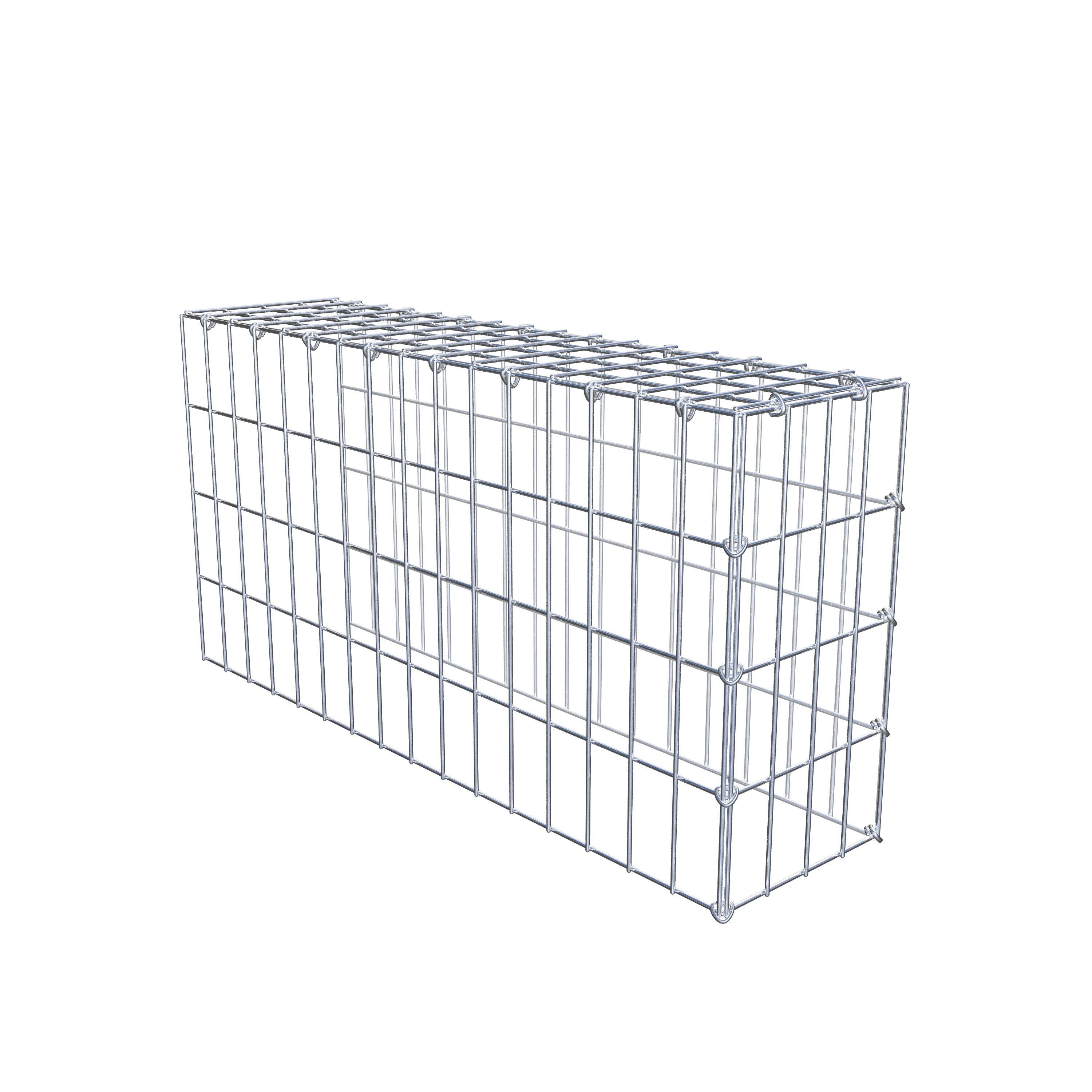 Fourche rapportée type 4 80 cm x 40 cm x 20 cm (L x H x P), mailles 5 cm x 10 cm, anneau C
