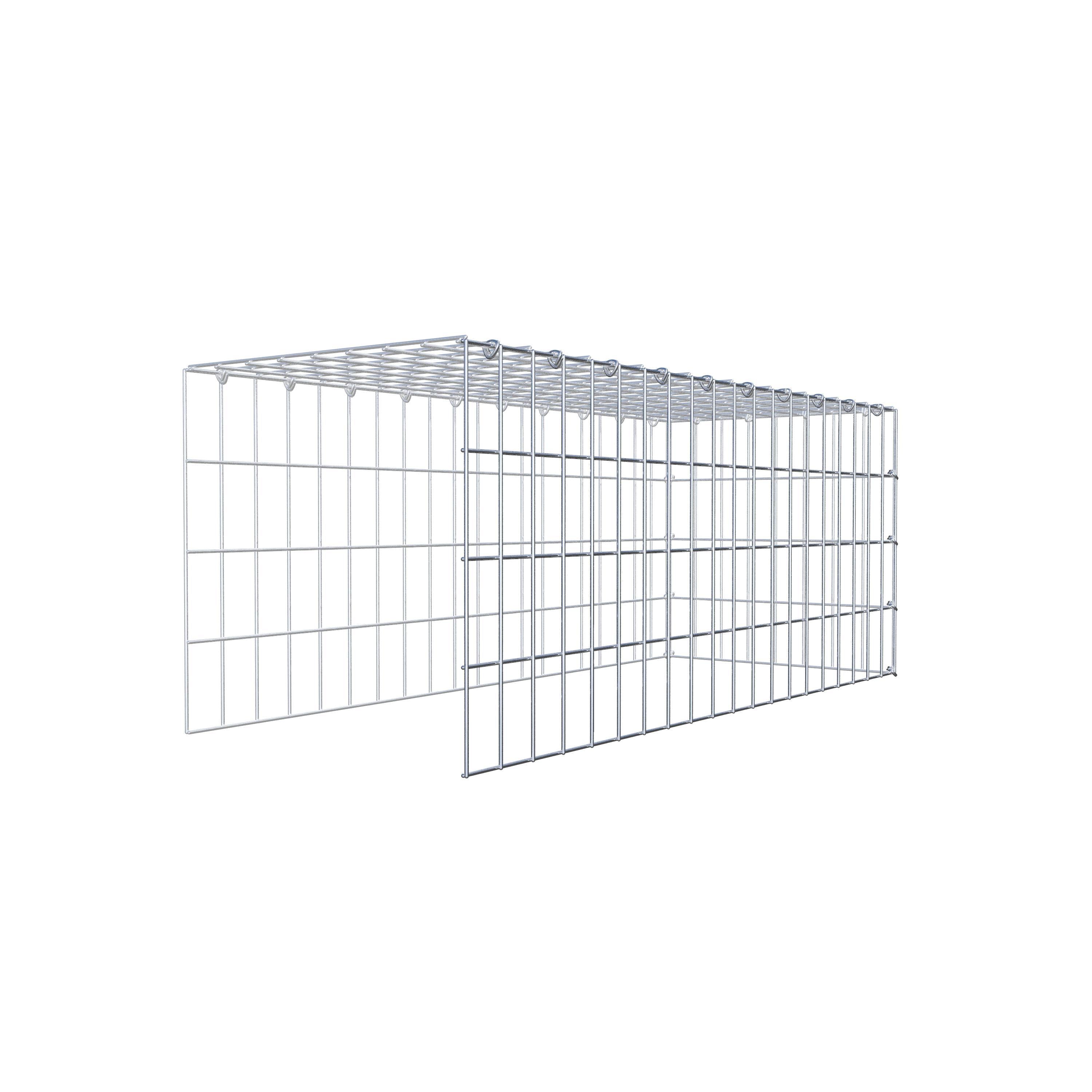 Fourche rapportée type 4 100 cm x 40 cm x 40 cm (L x H x P), mailles 5 cm x 10 cm, anneau C