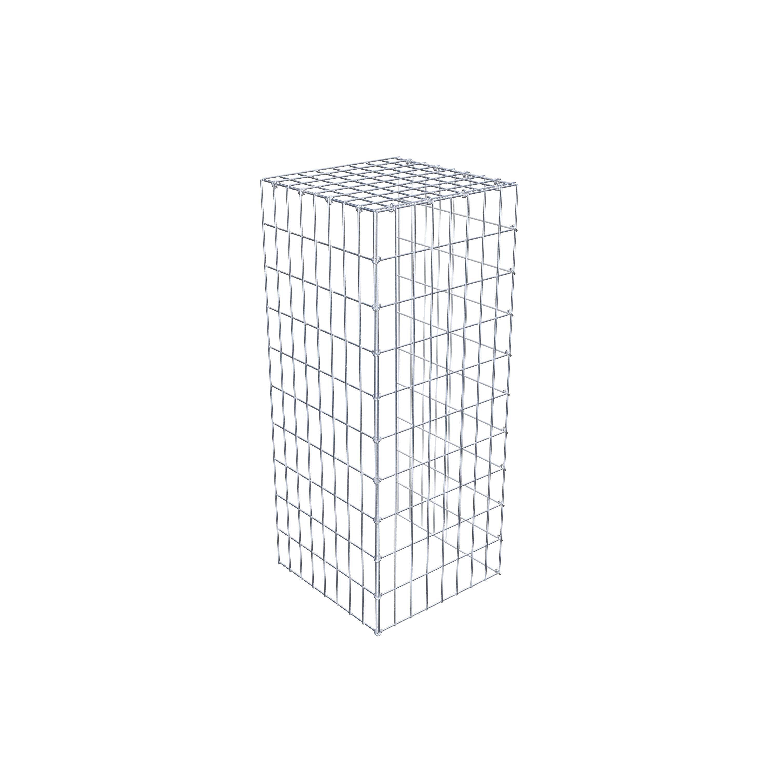 Fourche rapportée type 4 100 cm x 40 cm x 40 cm (L x H x P), mailles 5 cm x 10 cm, anneau C