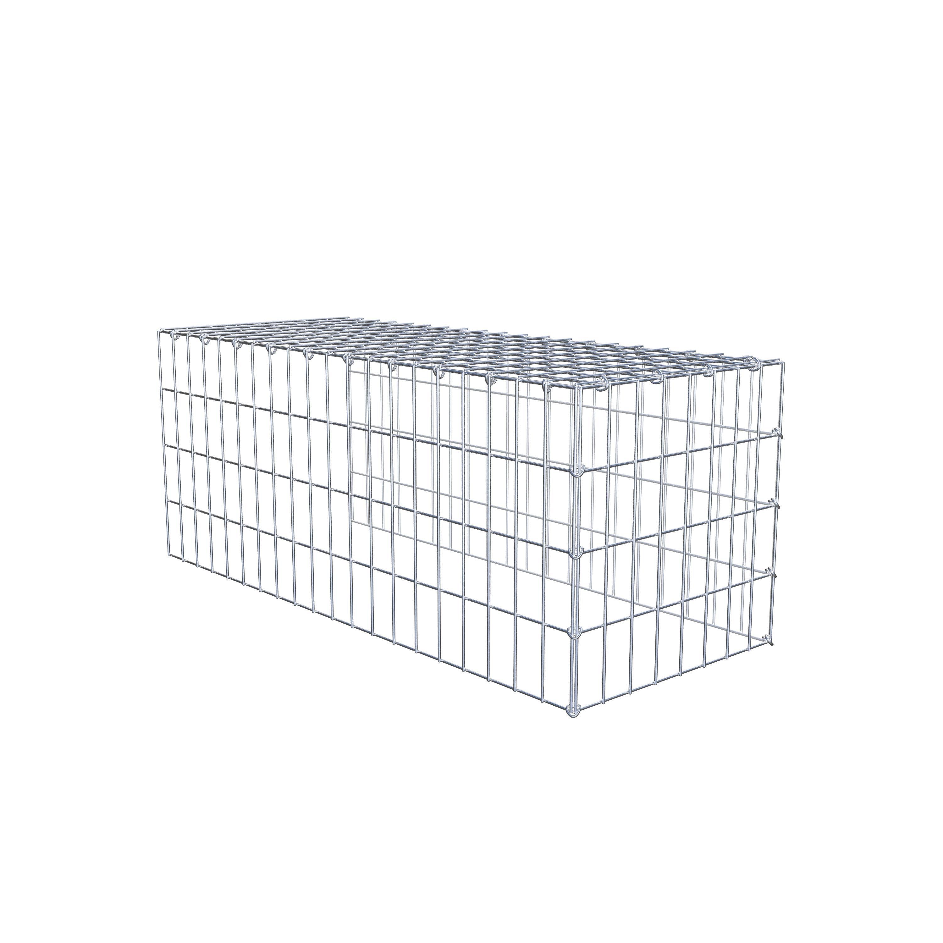 Fourche rapportée type 4 100 cm x 40 cm x 40 cm (L x H x P), mailles 5 cm x 10 cm, anneau C
