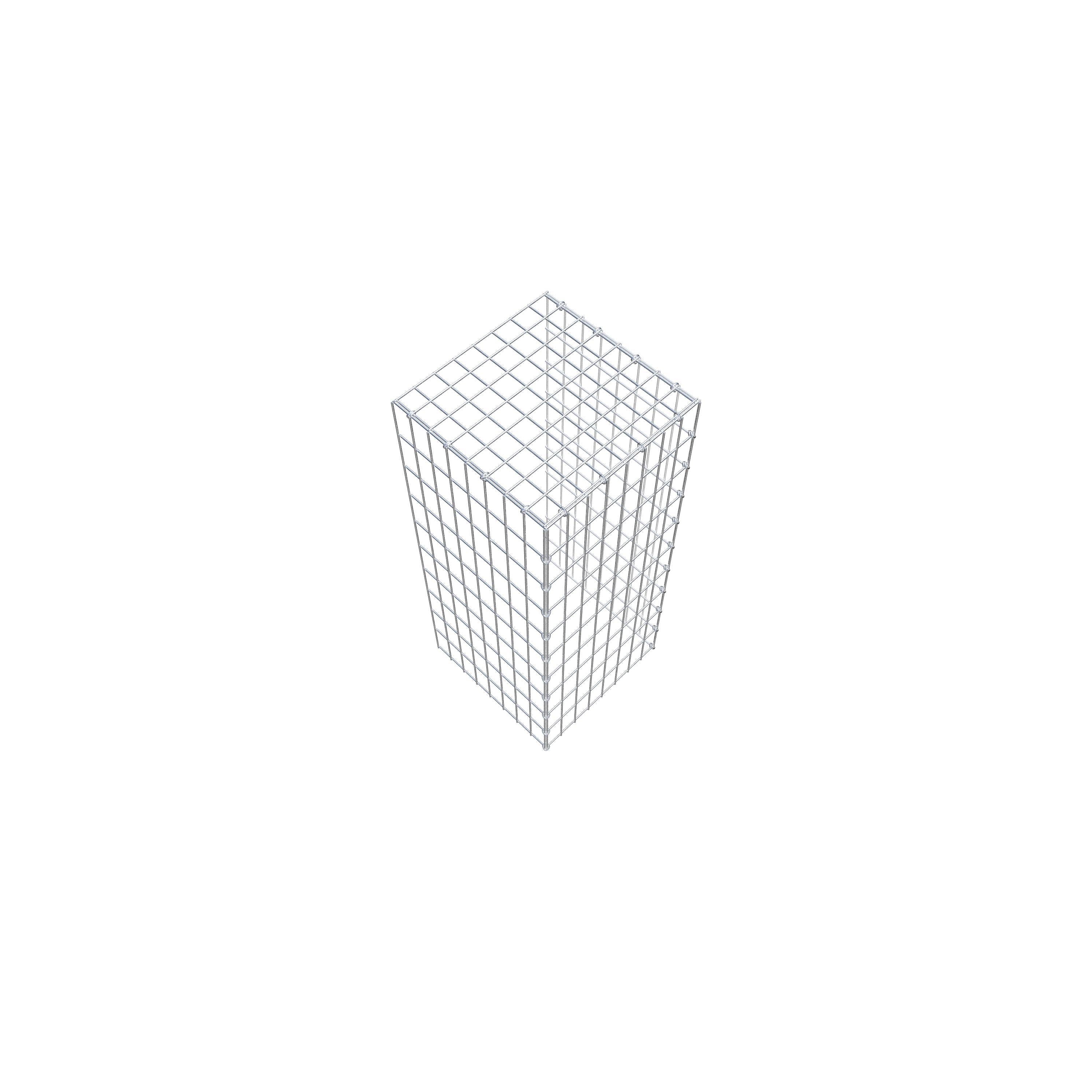 Fourche rapportée type 4 100 cm x 40 cm x 40 cm (L x H x P), mailles 5 cm x 10 cm, anneau C