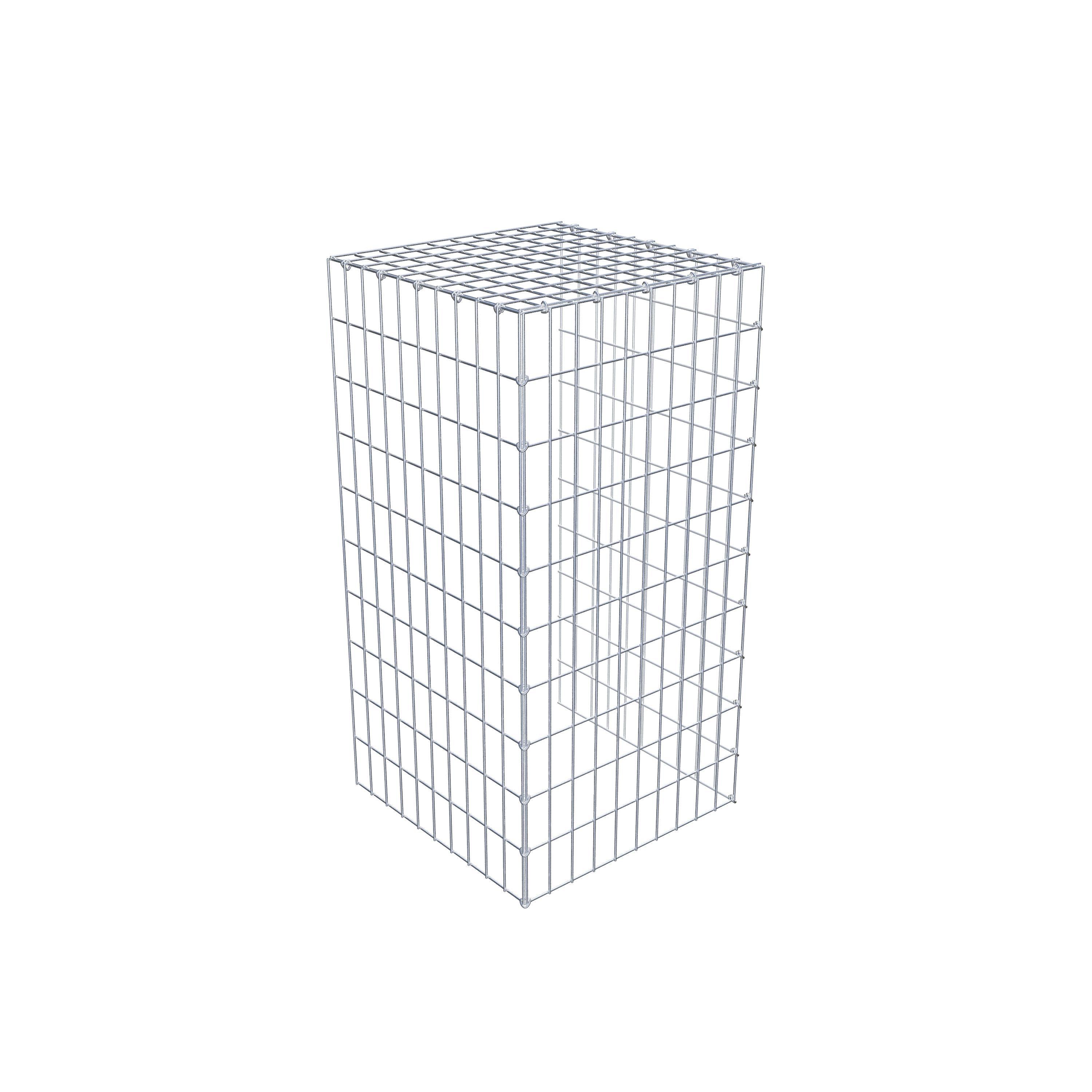 Fourche rapportée type 4 100 cm x 50 cm x 50 cm (L x H x P), mailles 5 cm x 10 cm, anneau C