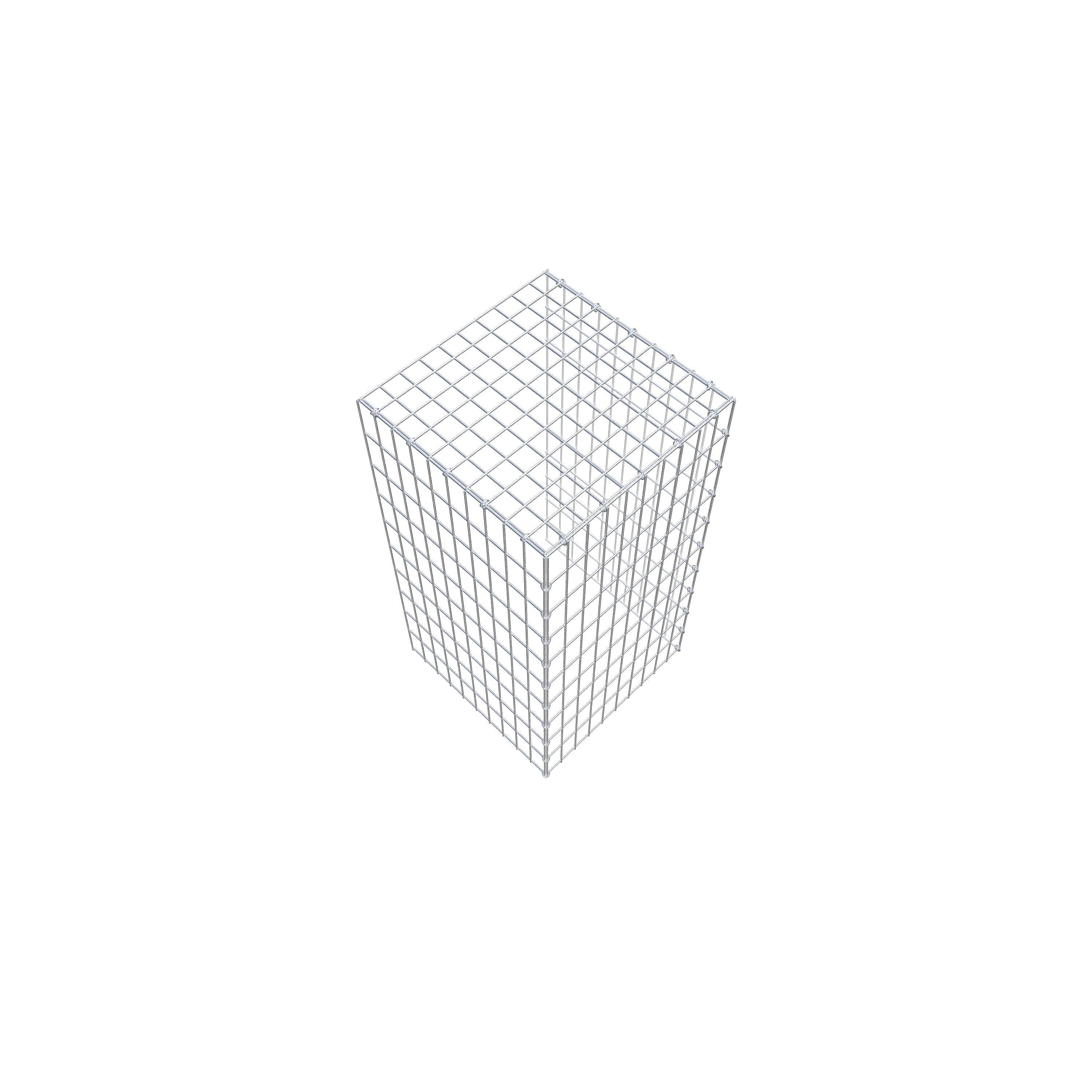 Fourche rapportée type 4 100 cm x 50 cm x 50 cm (L x H x P), mailles 5 cm x 10 cm, anneau C