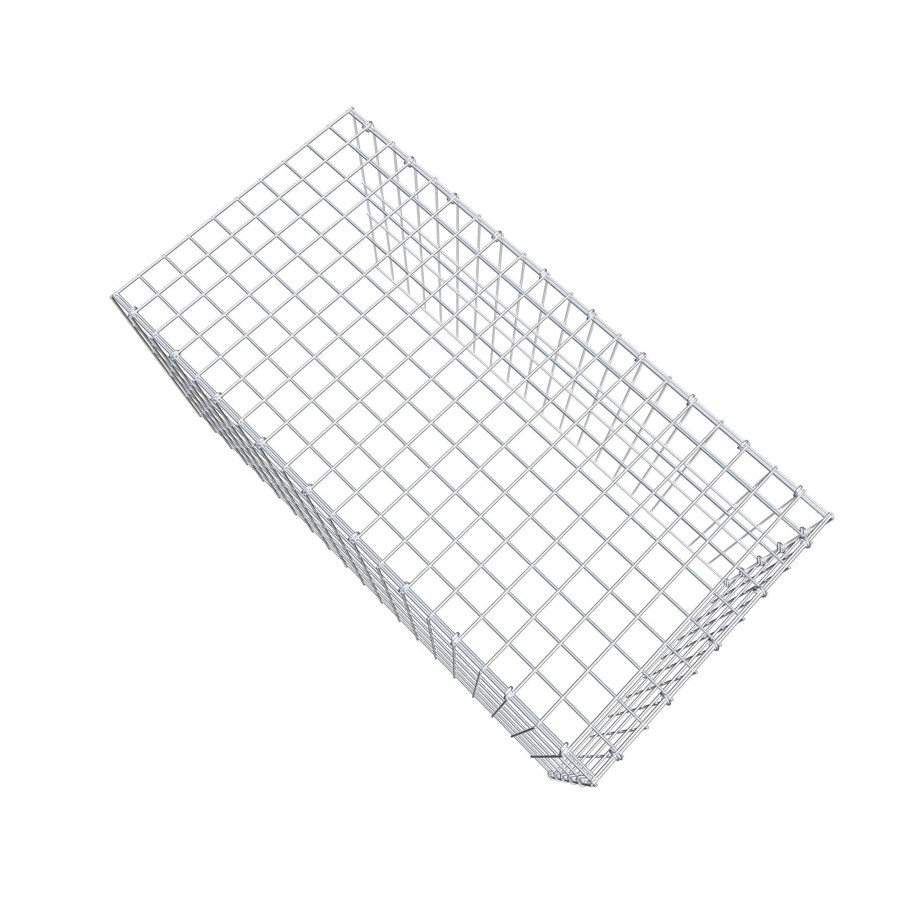 Fourche rapportée type 4 100 cm x 50 cm x 50 cm (L x H x P), mailles 5 cm x 10 cm, anneau C