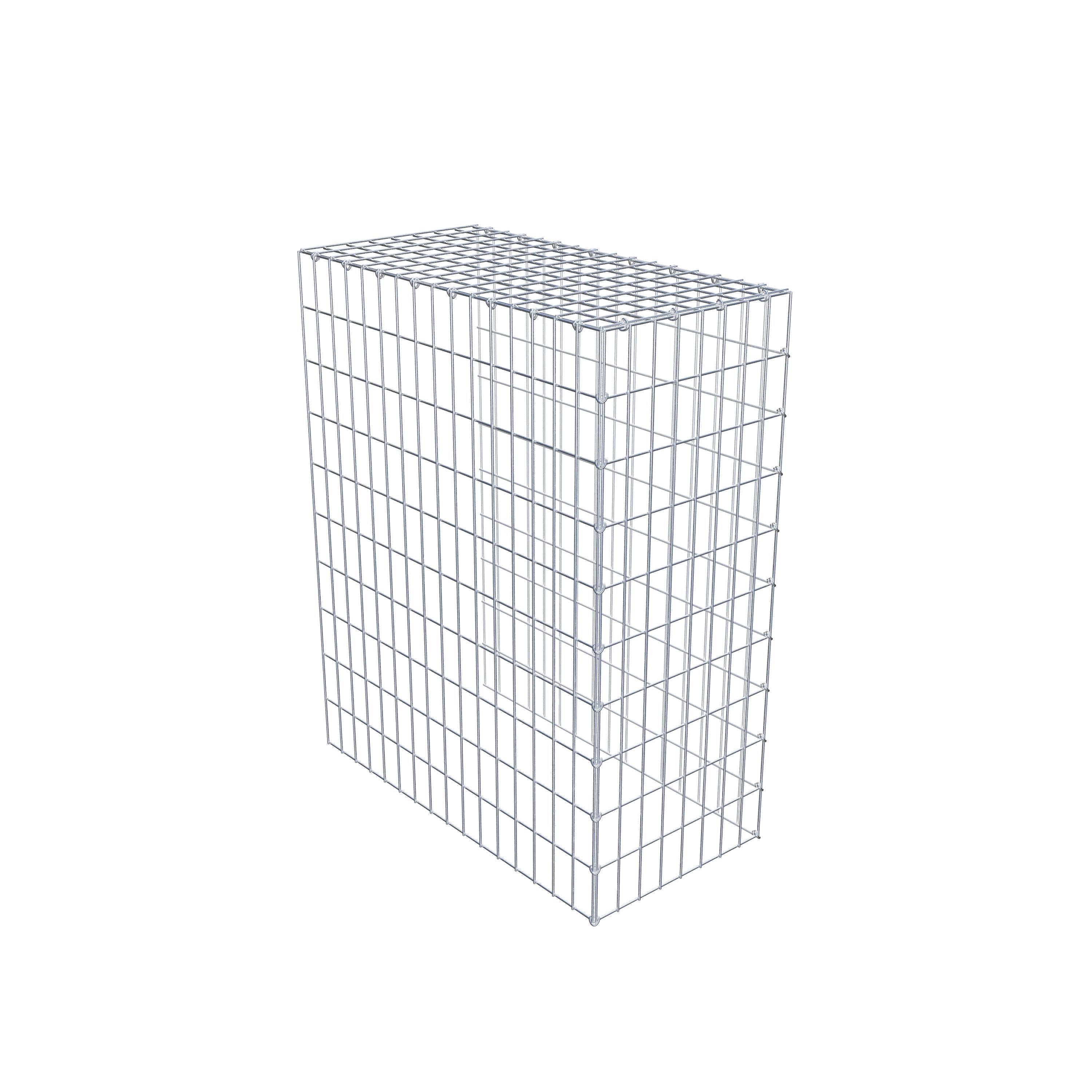 Fourche rapportée type 4 100 cm x 80 cm x 40 cm (L x H x P), maille 5 cm x 10 cm, anneau en C