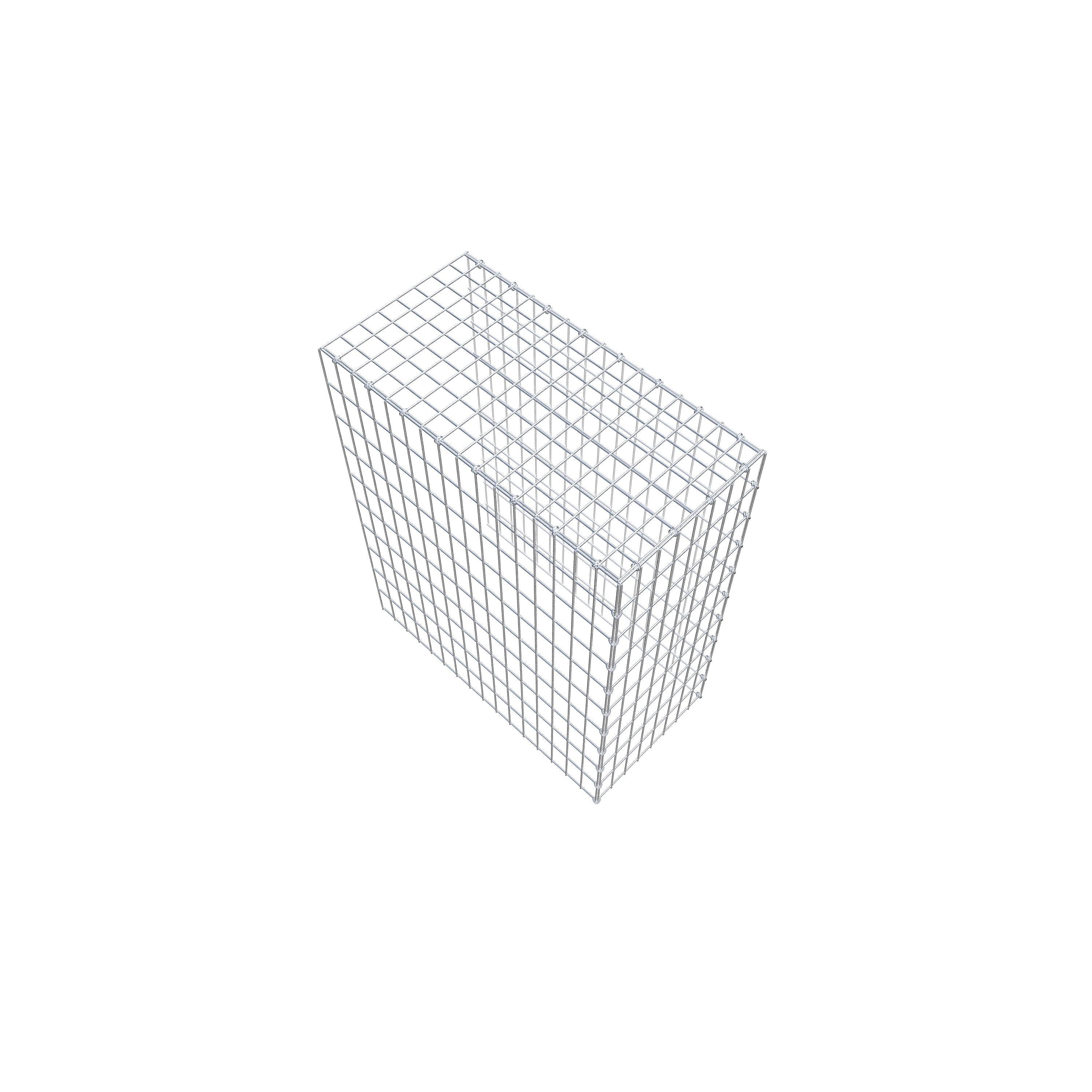 Fourche rapportée type 4 100 cm x 80 cm x 40 cm (L x H x P), maille 5 cm x 10 cm, anneau en C