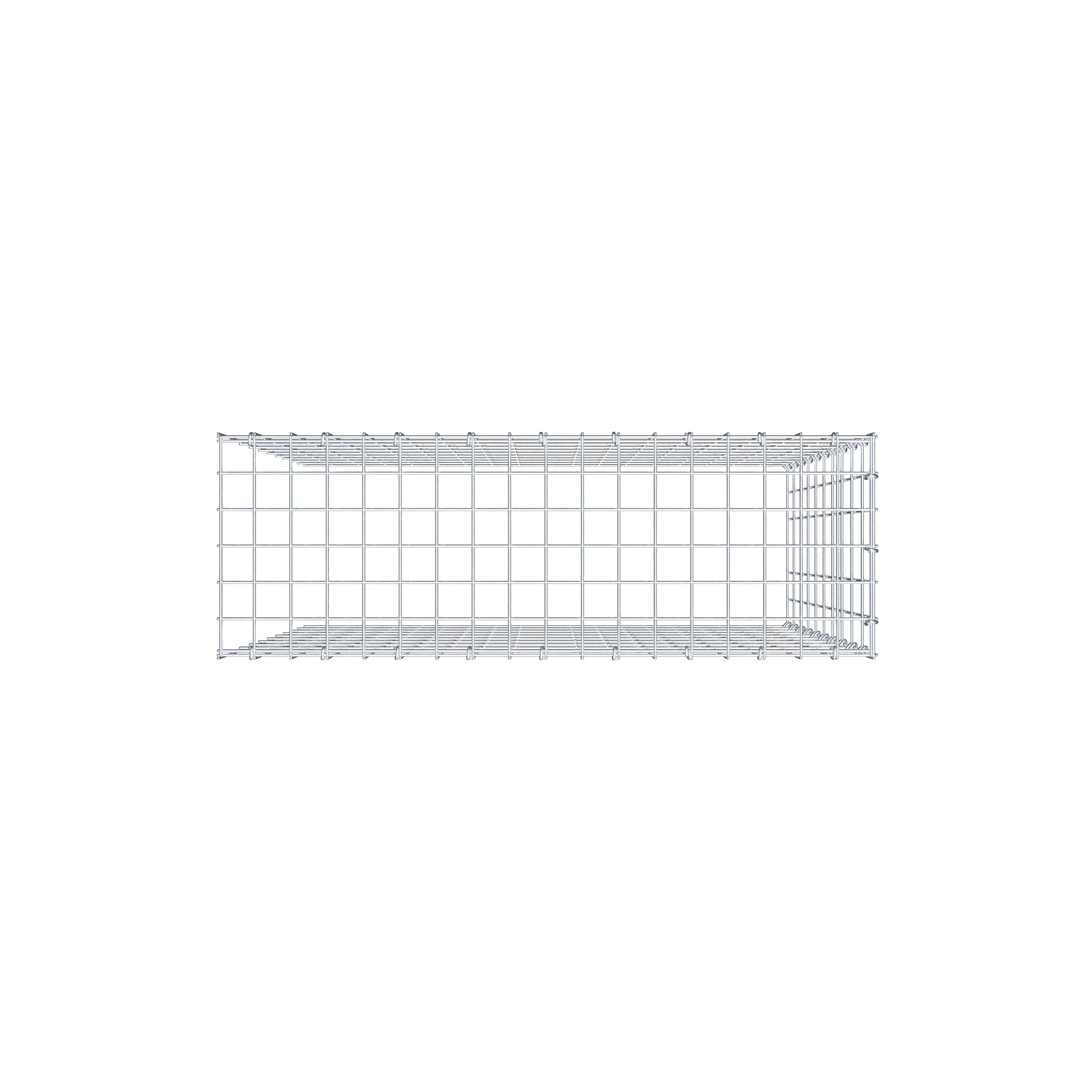 Fourche rapportée type 4 100 cm x 90 cm x 30 cm (L x H x P), mailles 5 cm x 10 cm, anneau C