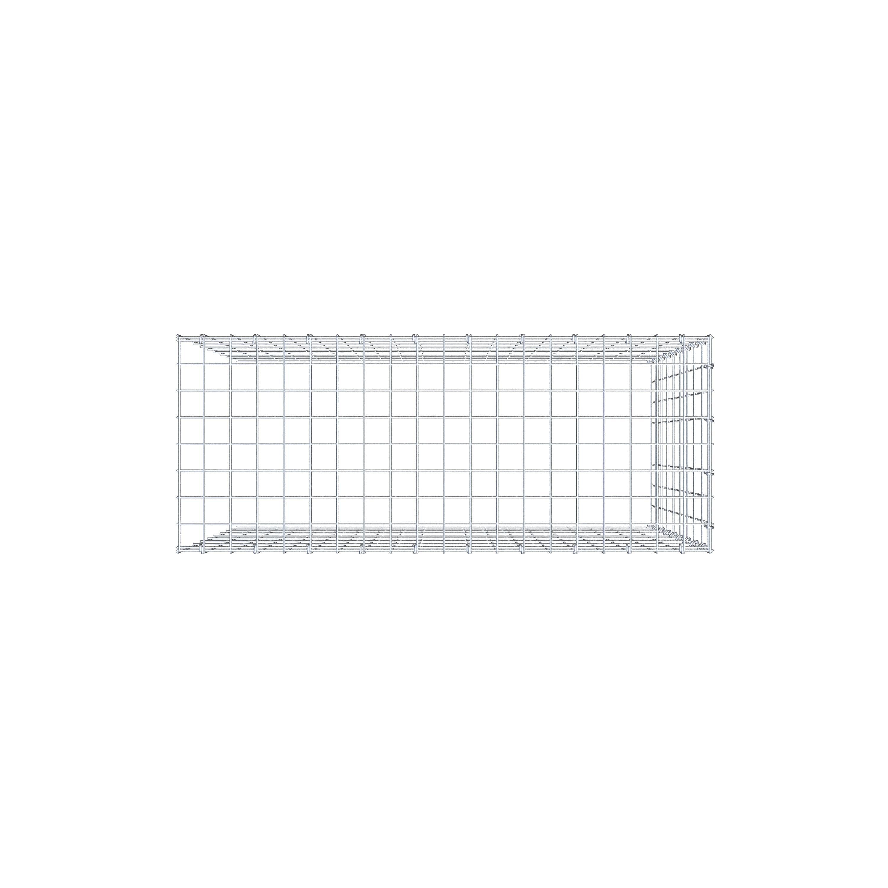 Pile aggiuntivo tipo 4 100 cm x 90 cm x 40 cm (L x H x P), maglia 5 cm x 10 cm, anello a C