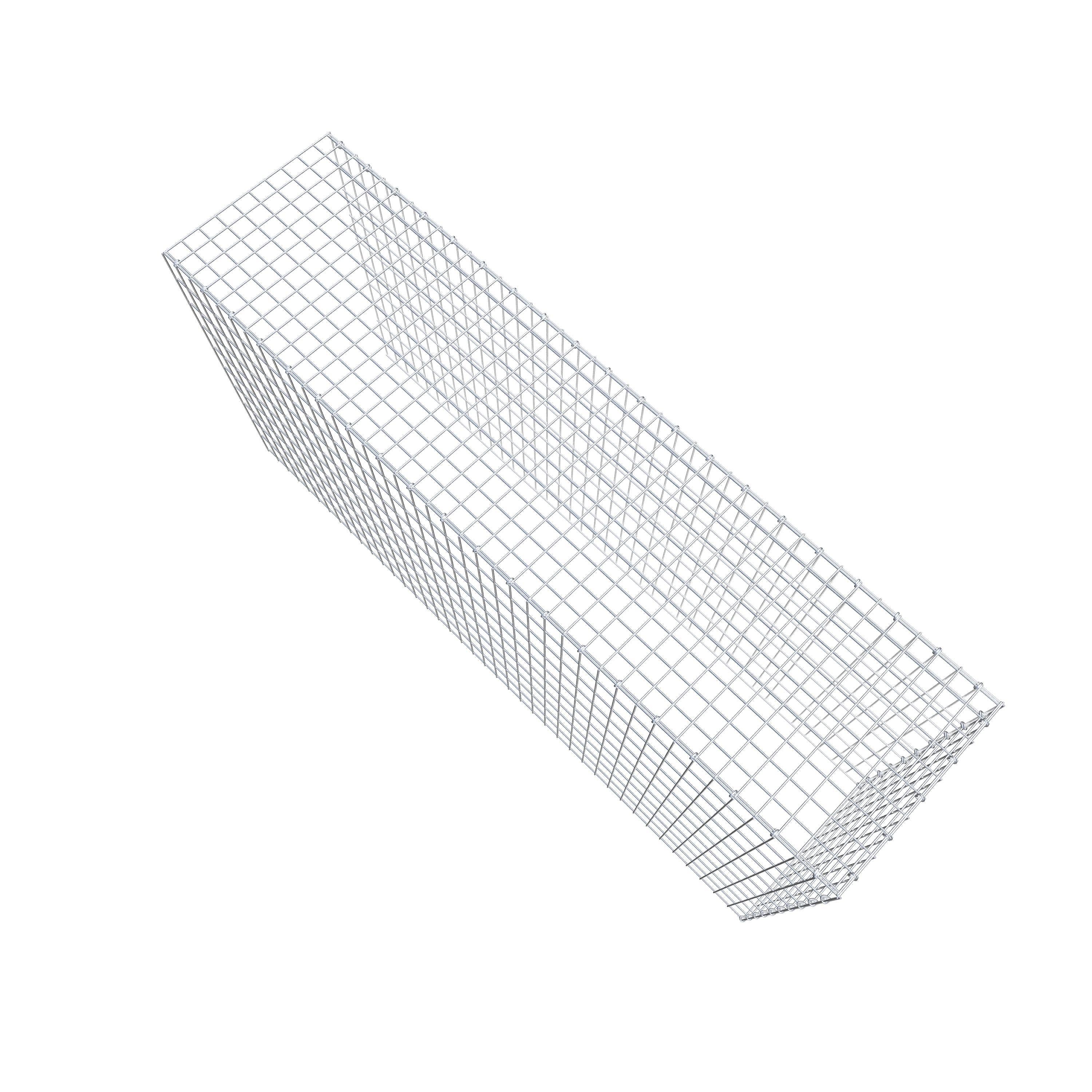 Extra gabion typ 4 200 cm x 100 cm x 50 cm (L x H x D), maskstorlek 5 cm x 10 cm, C-ring
