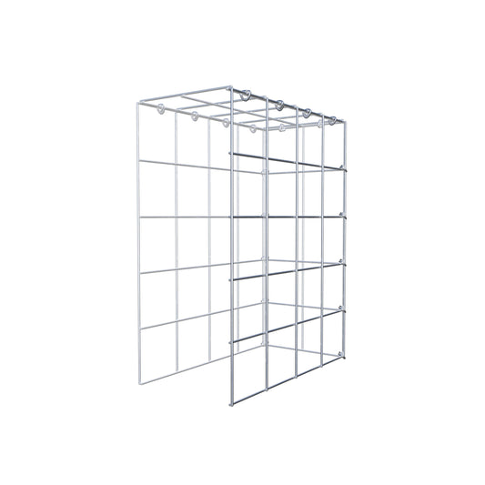 Monteret gabion type 4 50 cm x 40 cm x 20 cm (L x H x D), maskestørrelse 10 cm x 10 cm, C-ring